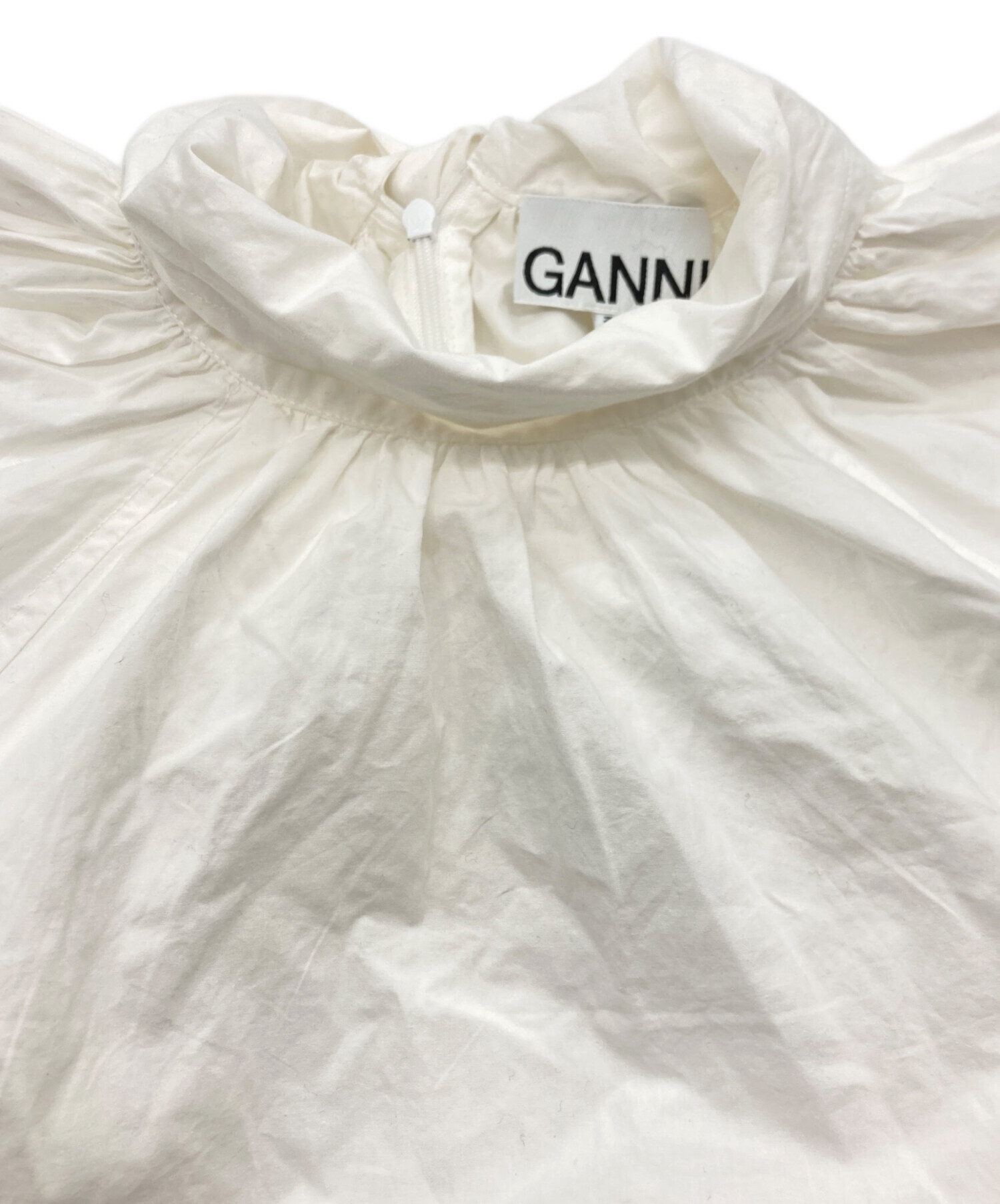 中古・古着通販】GANNI (ガニー) ボウタイブラウス ホワイト サイズ