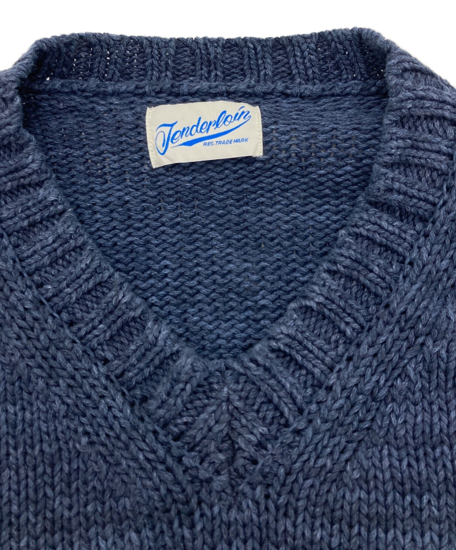 中古・古着通販】TENDERLOIN (テンダーロイン) V-NECK COTTON KNIT