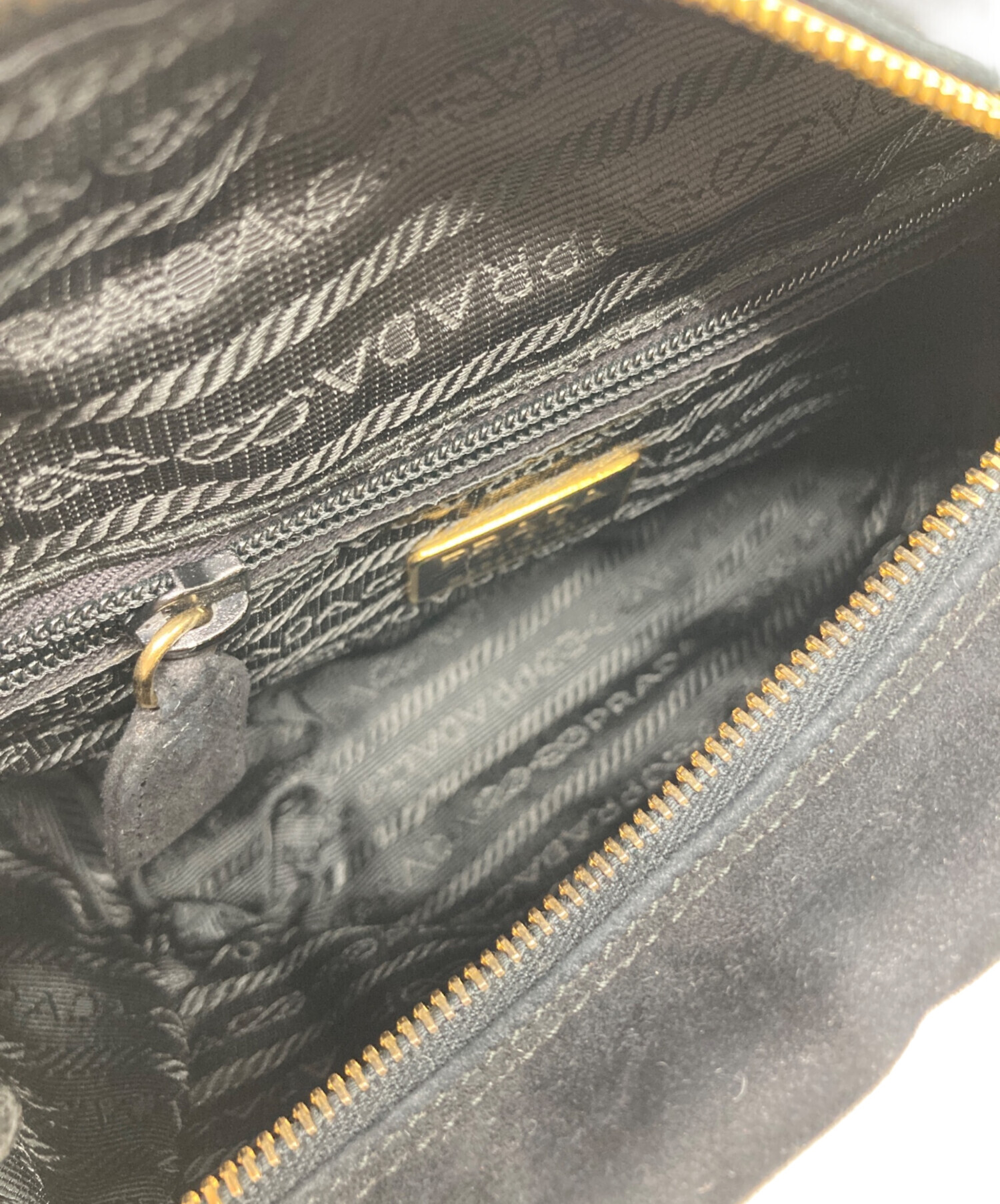 中古・古着通販】PRADA (プラダ) スエードチェーンショルダーバッグ