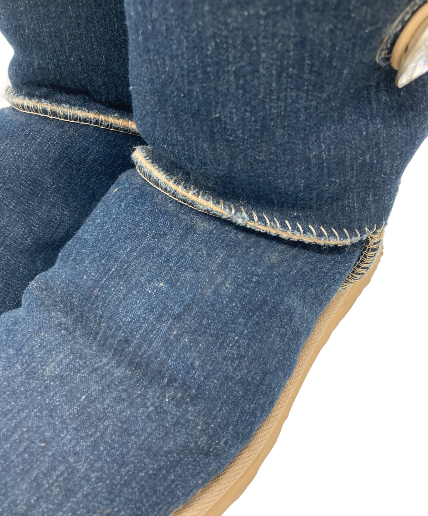 中古・古着通販】UGG (アグ) デニムクリスタルムートンブーツ