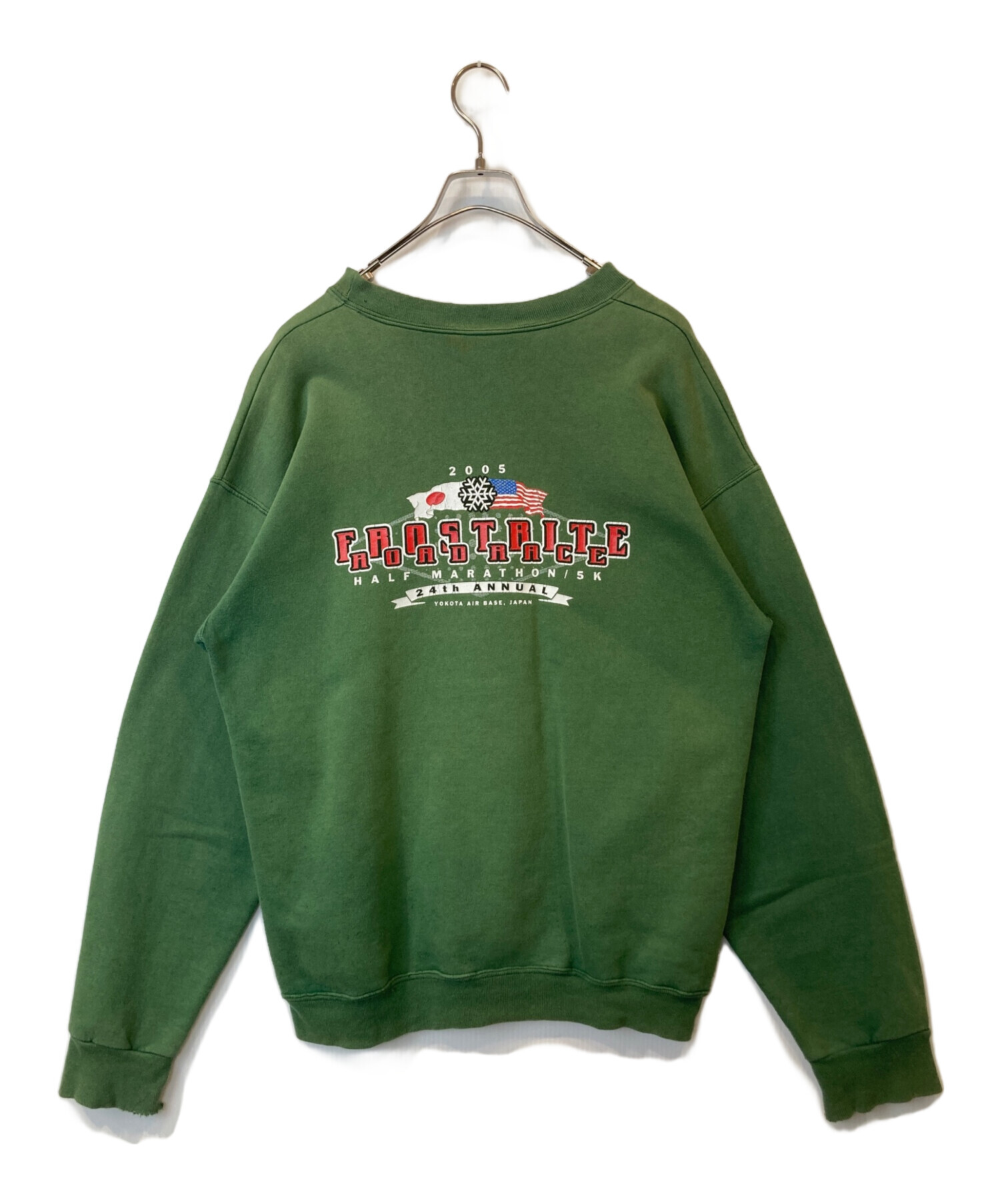 中古・古着通販】Hanes (ヘインズ) クルーネックスウェット グリーン