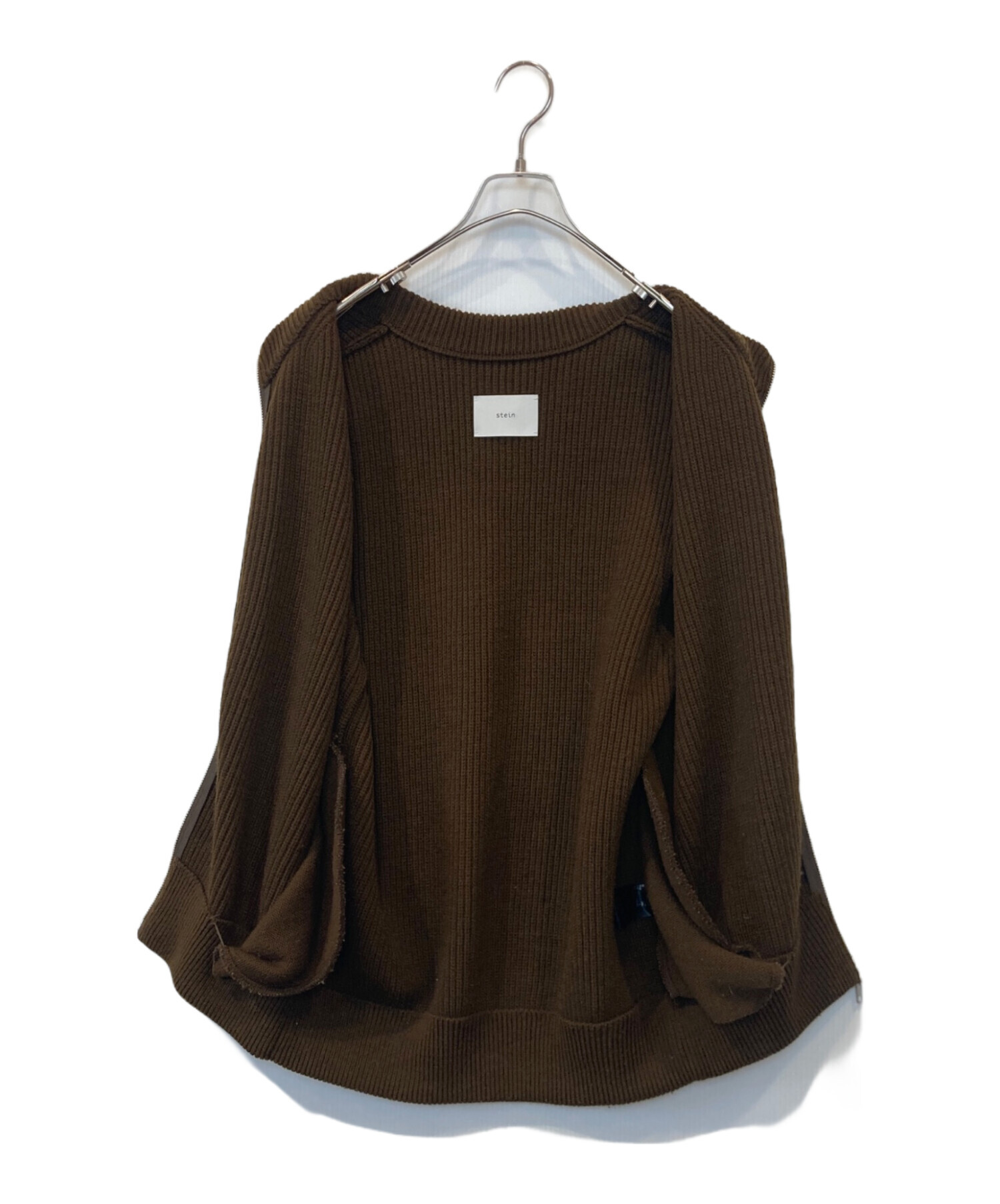 中古・古着通販】stein (シュタイン) OVERSIZED DRIVERS KNIT ZIP VEST