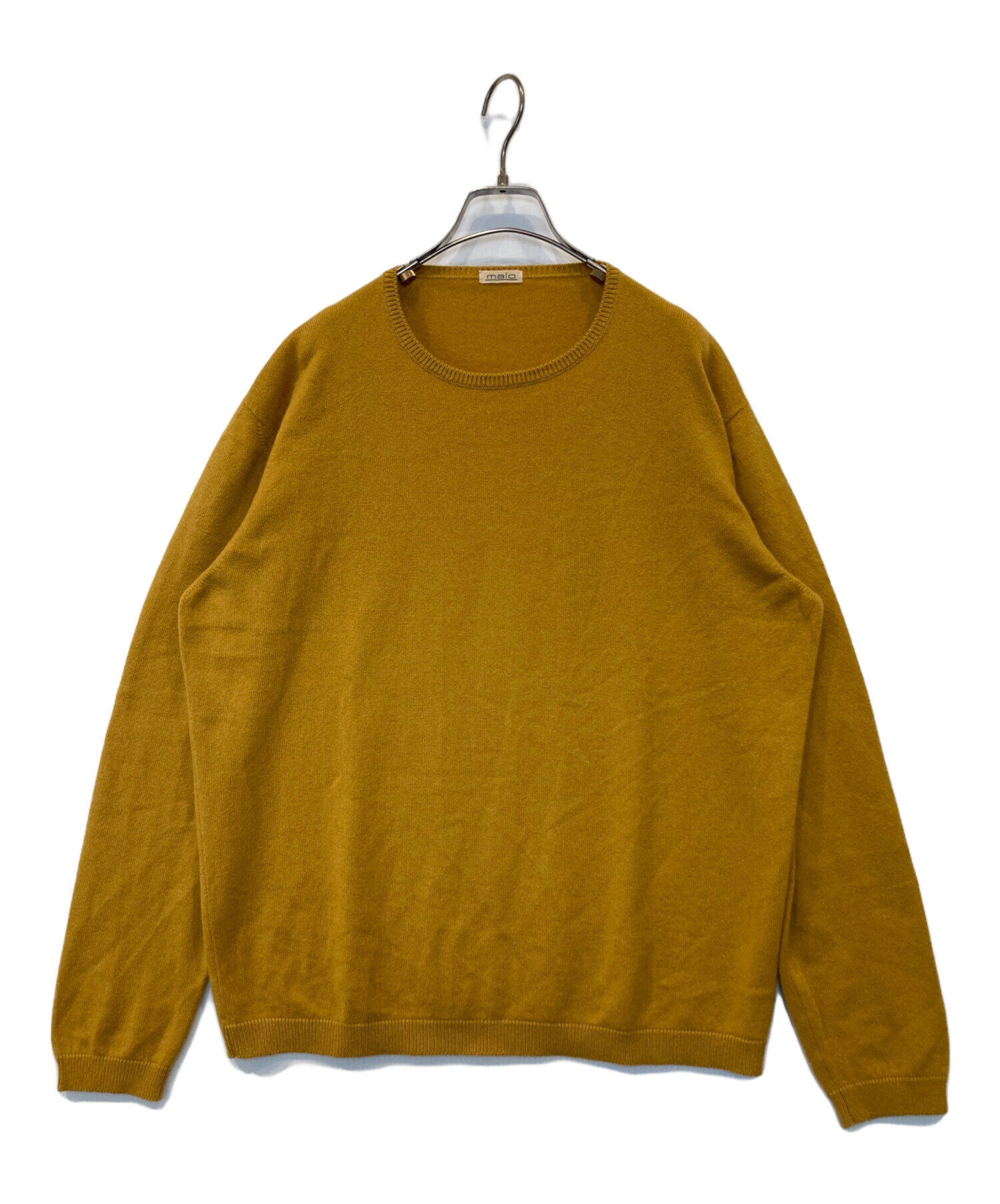 中古・古着通販】MALO (マーロ) カシミヤニット イエロー サイズ