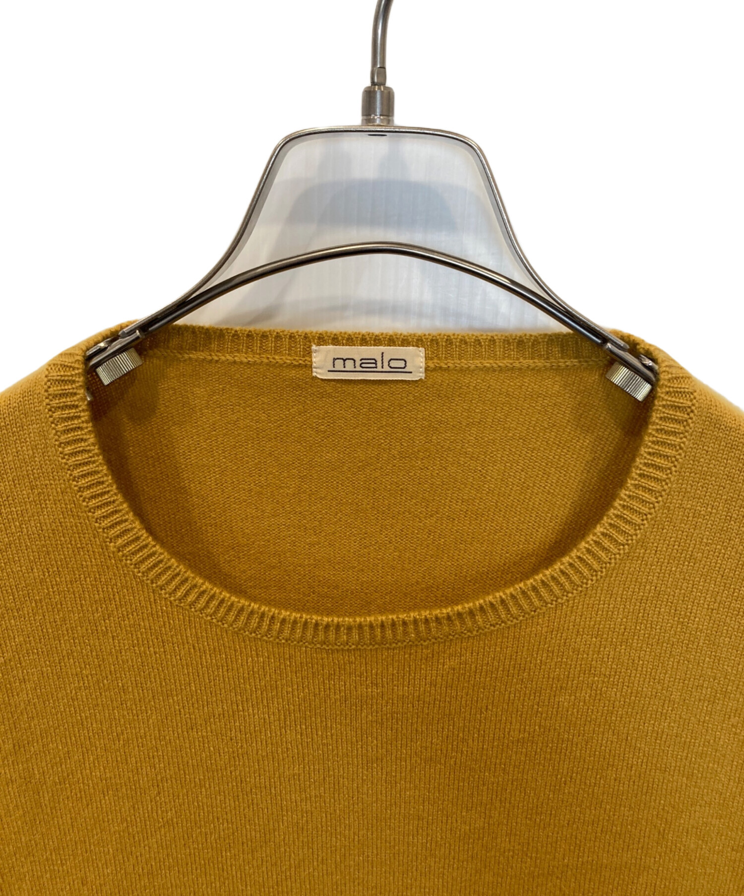 中古・古着通販】MALO (マーロ) カシミヤニット イエロー サイズ