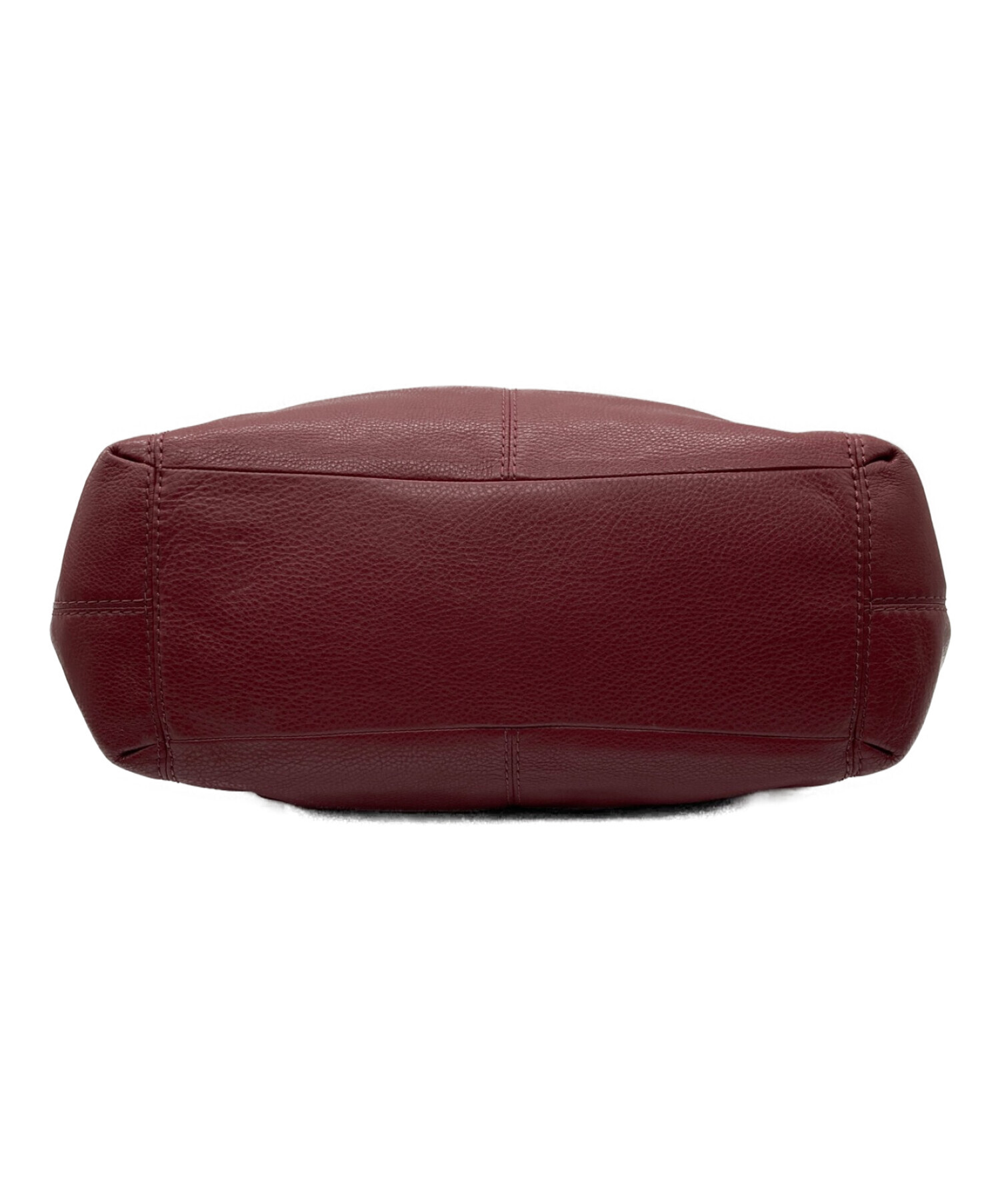 中古・古着通販】COACH (コーチ) ショルダーバッグ ワインレッド