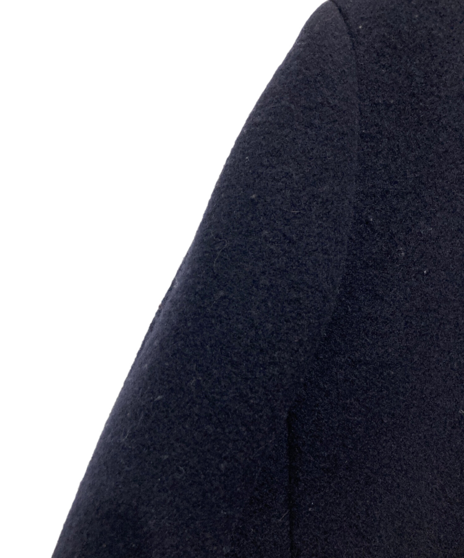 中古・古着通販】MARNI (マルニ) ノーカラーコート ネイビー サイズ