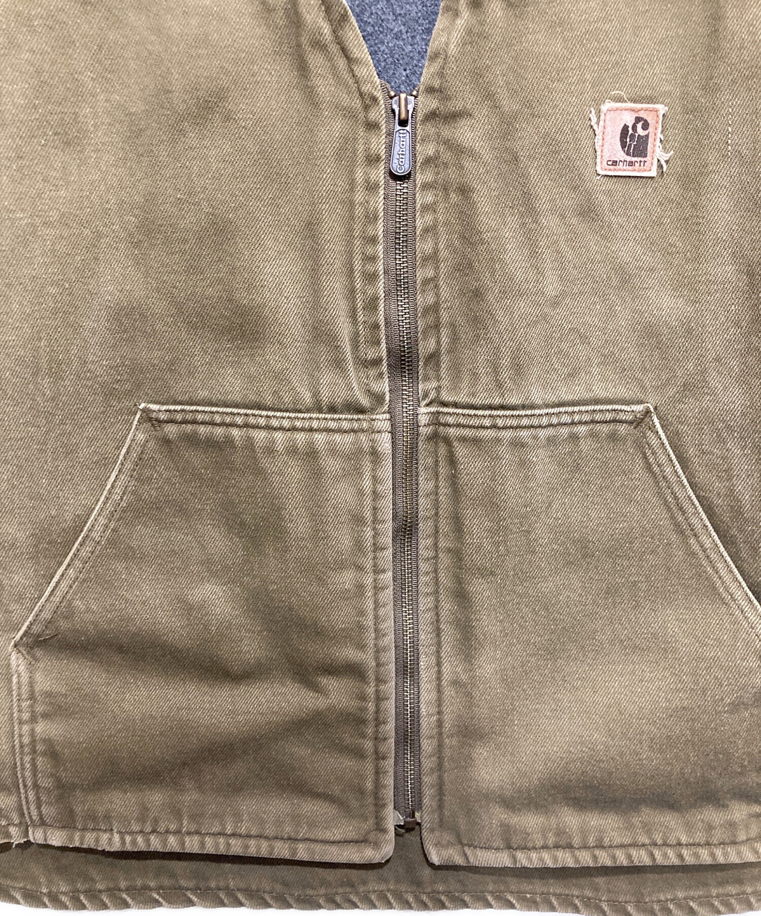 中古・古着通販】CarHartt (カーハート) ダックベスト カーキ サイズ