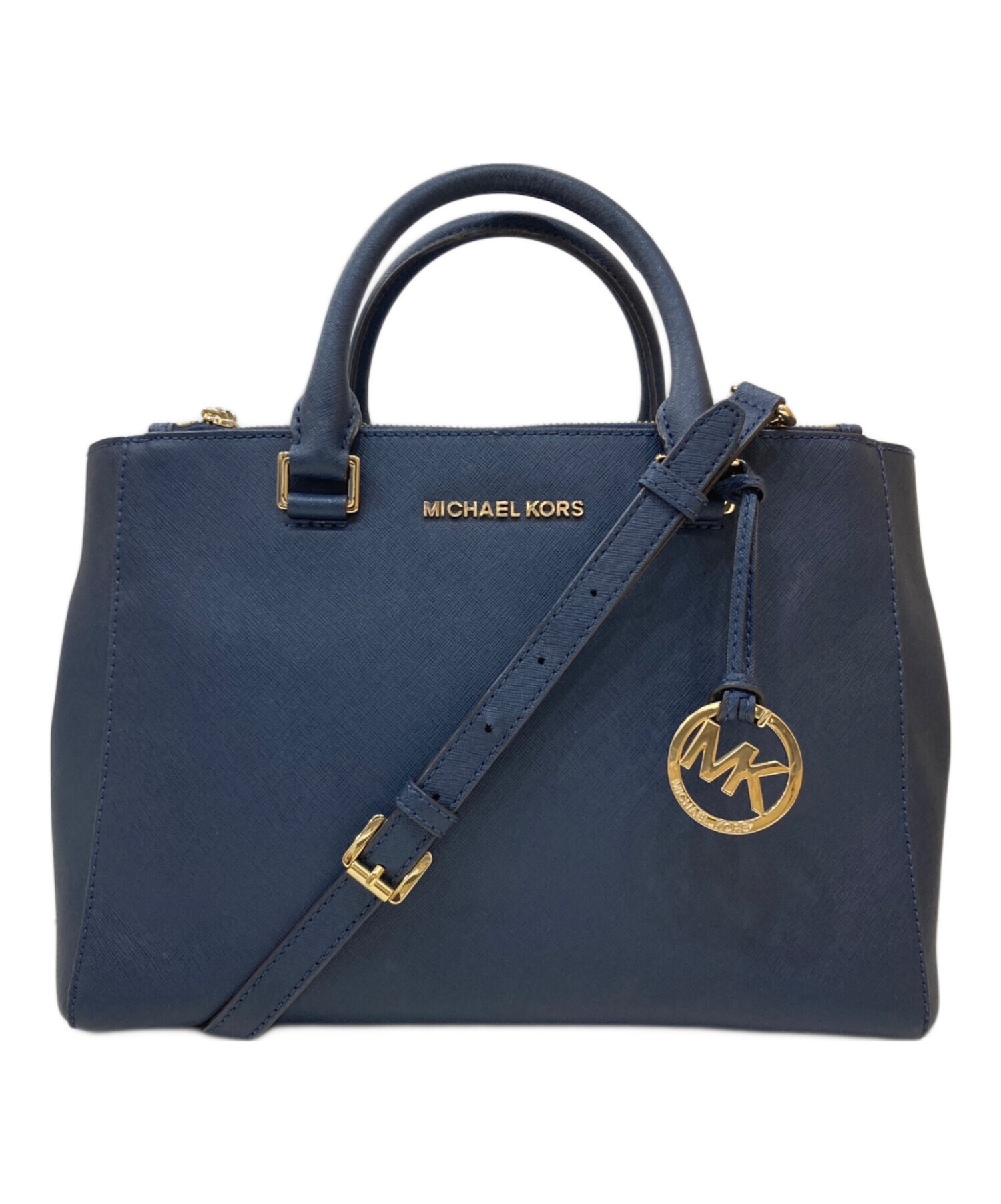 中古・古着通販】MICHAEL KORS (マイケルコース) 2WAYバッグ ネイビー