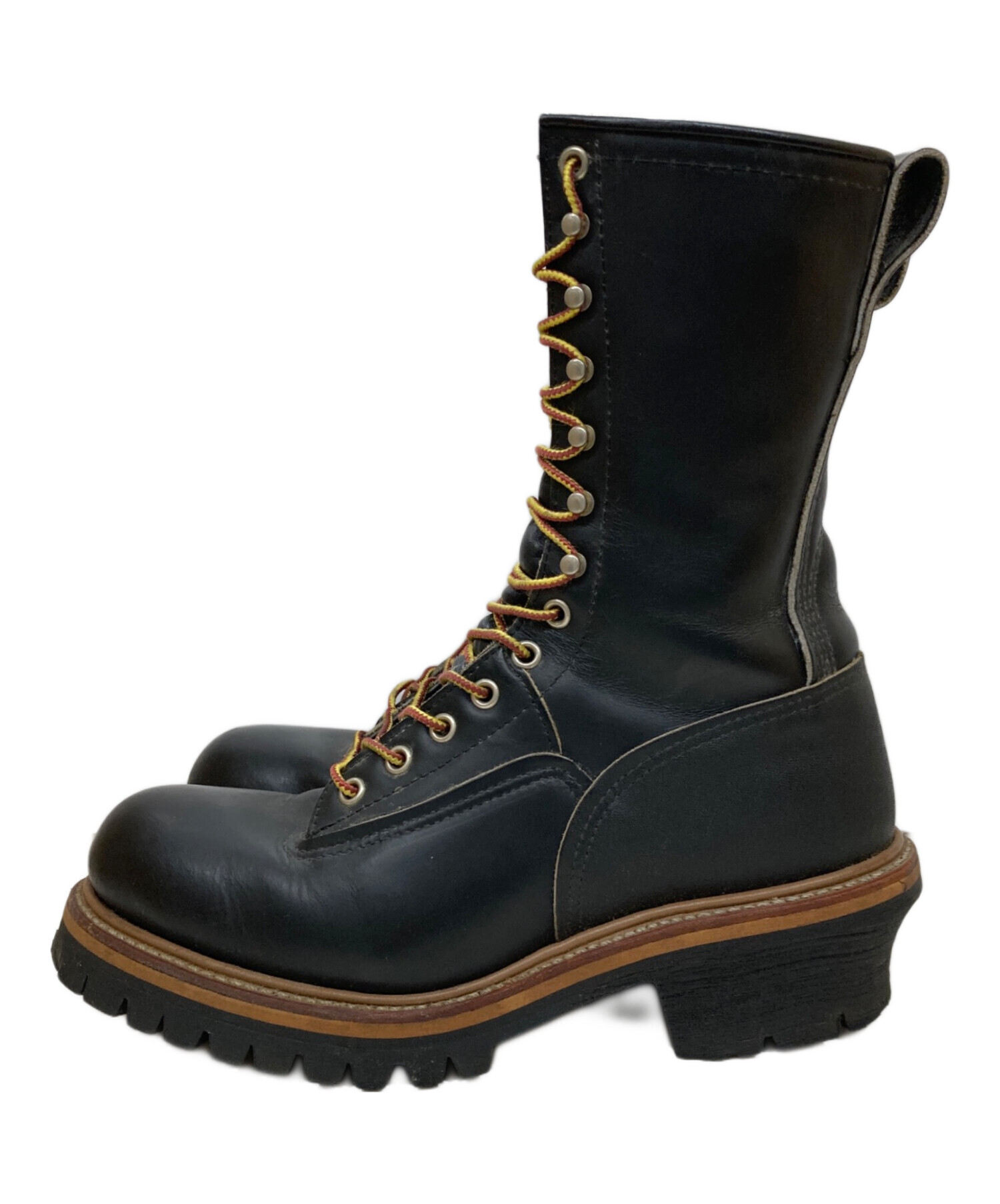 中古・古着通販】RED WING (レッドウィング) ロガーブーツ ブラック