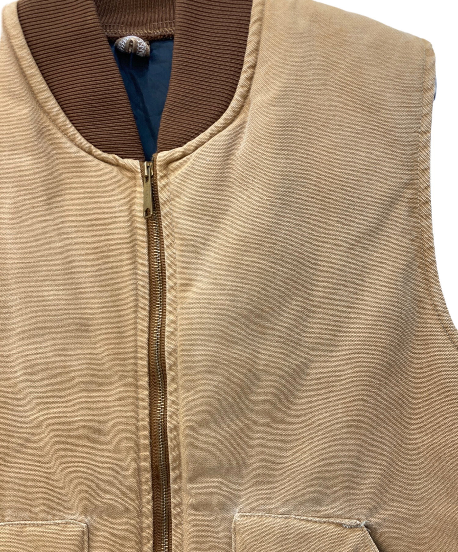 中古・古着通販】CarHartt (カーハート) ダックベスト ベージュ サイズ