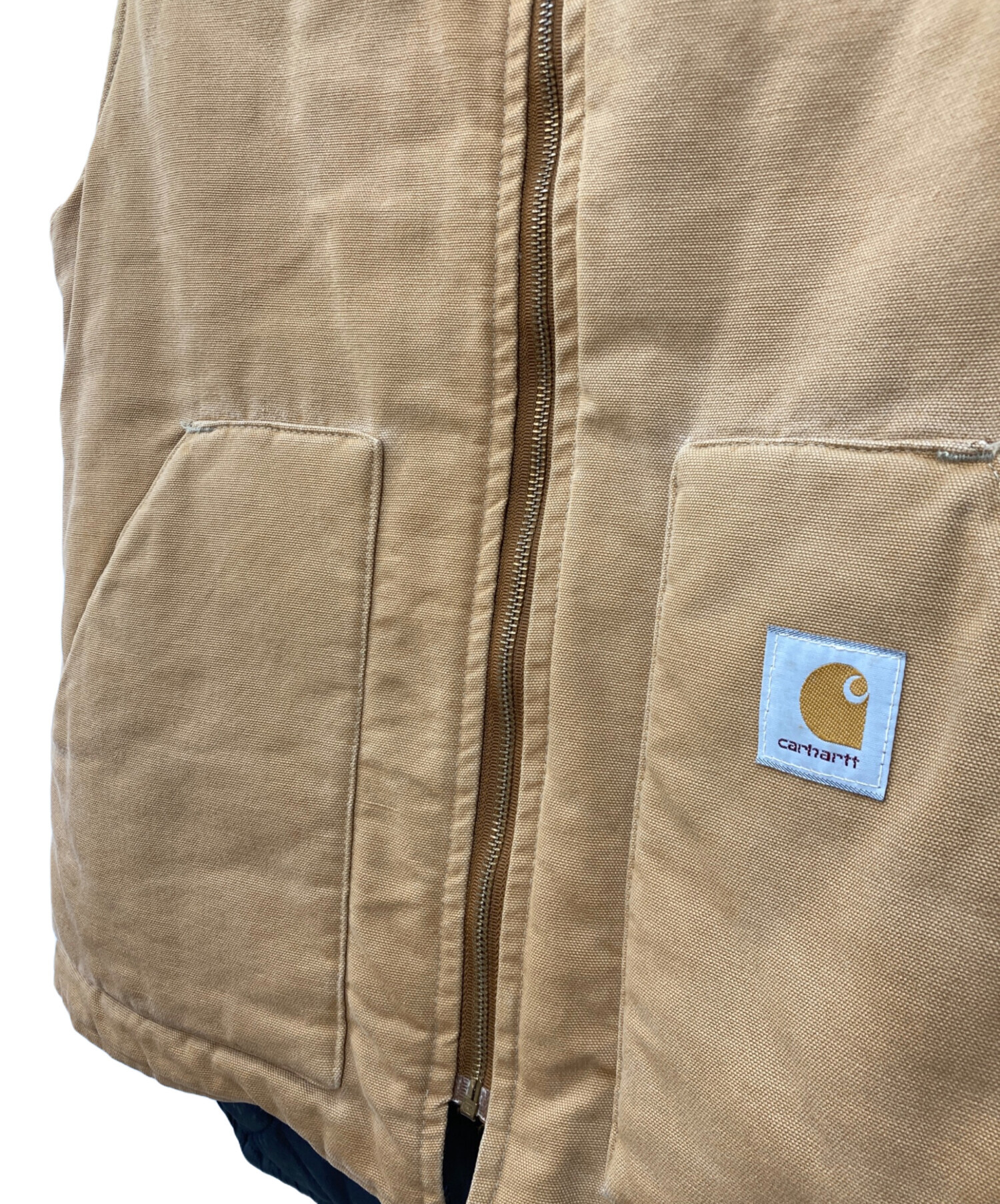 中古・古着通販】CarHartt (カーハート) ダックベスト ベージュ サイズ