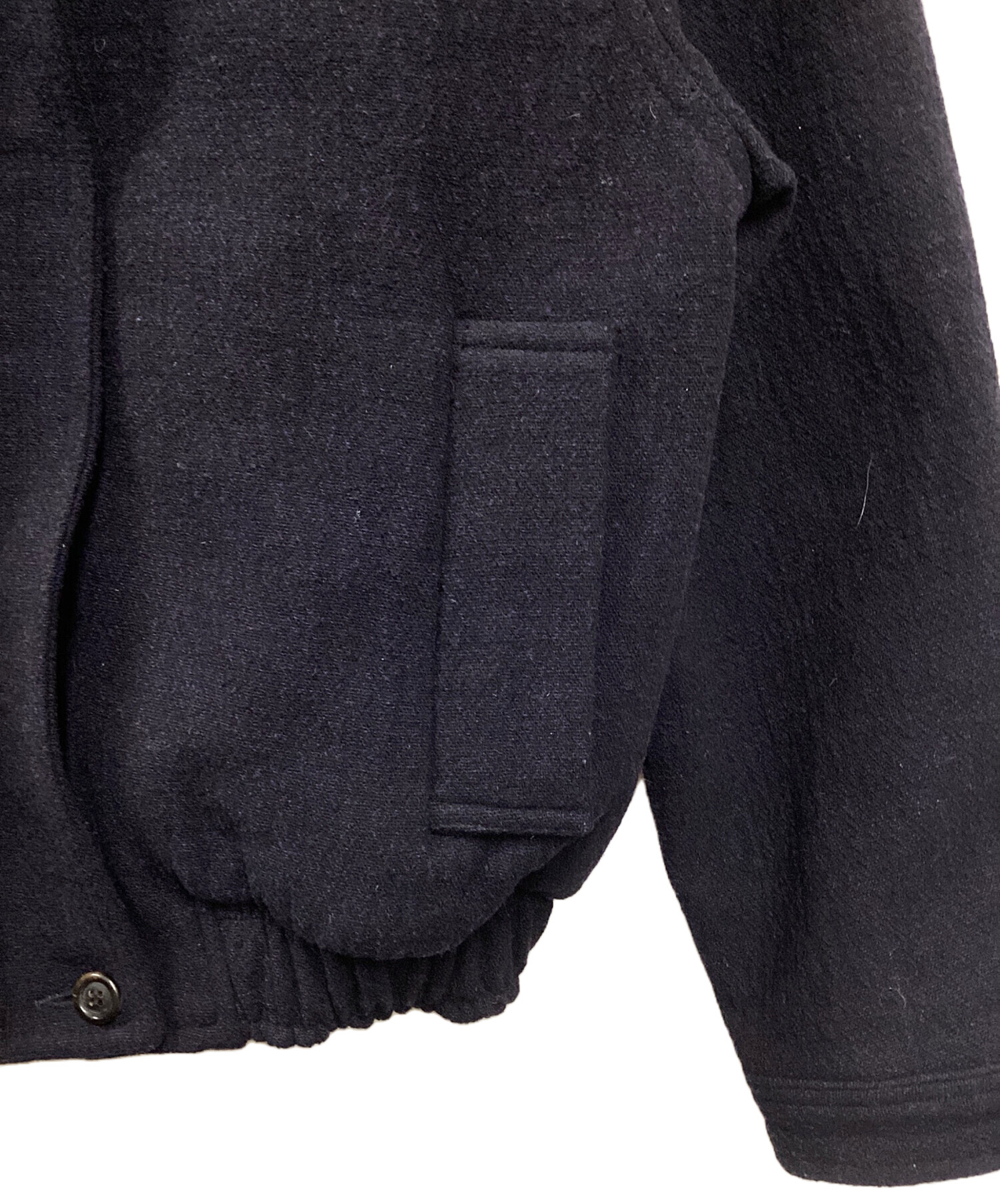 中古・古着通販】OHOTORO (オオトロ) Mannish Wool Blouson ネイビー