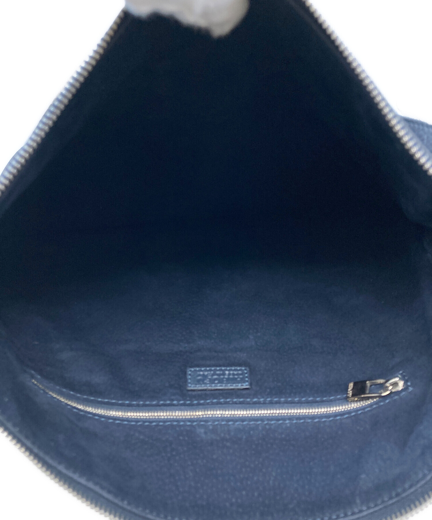 中古・古着通販】HIROFU (ヒロフ) レザーショルダーバッグ ネイビー