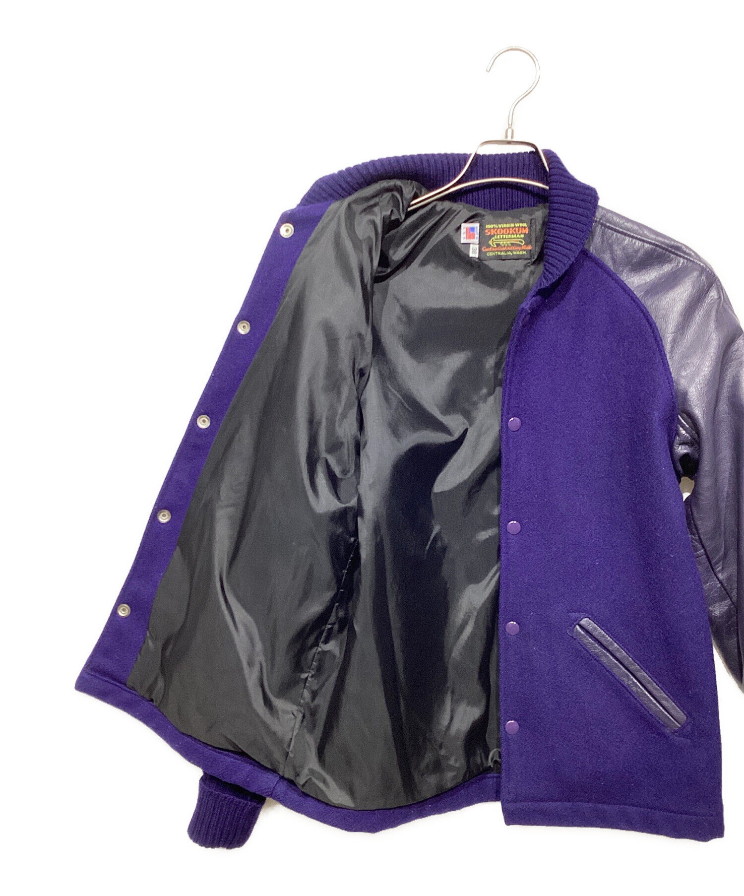 中古・古着通販】skookum (スクーカム) スタジャン パープル サイズ:38