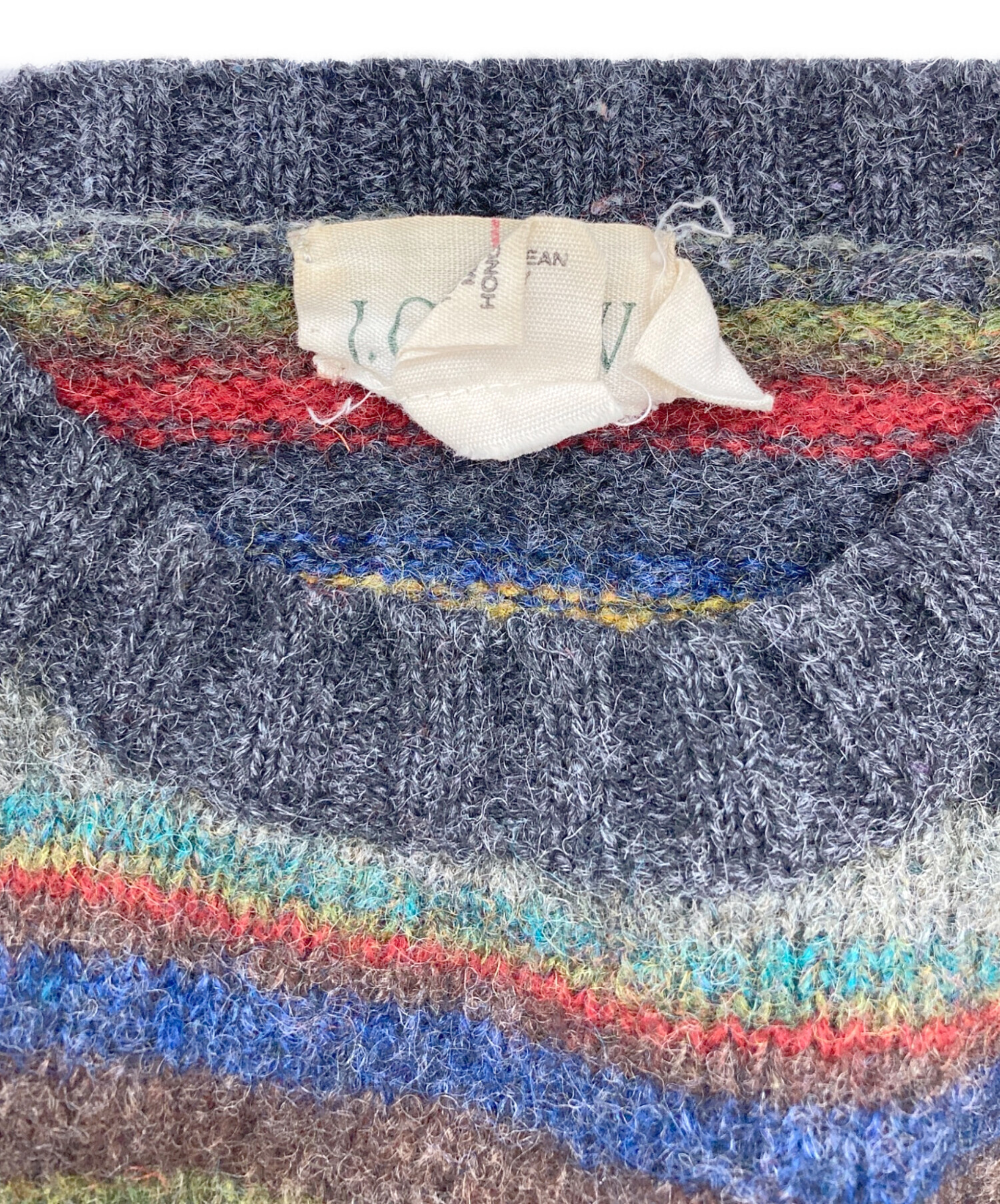 中古・古着通販】J.CREW (ジェイクルー) 90s 巨人タグマルチボーダー
