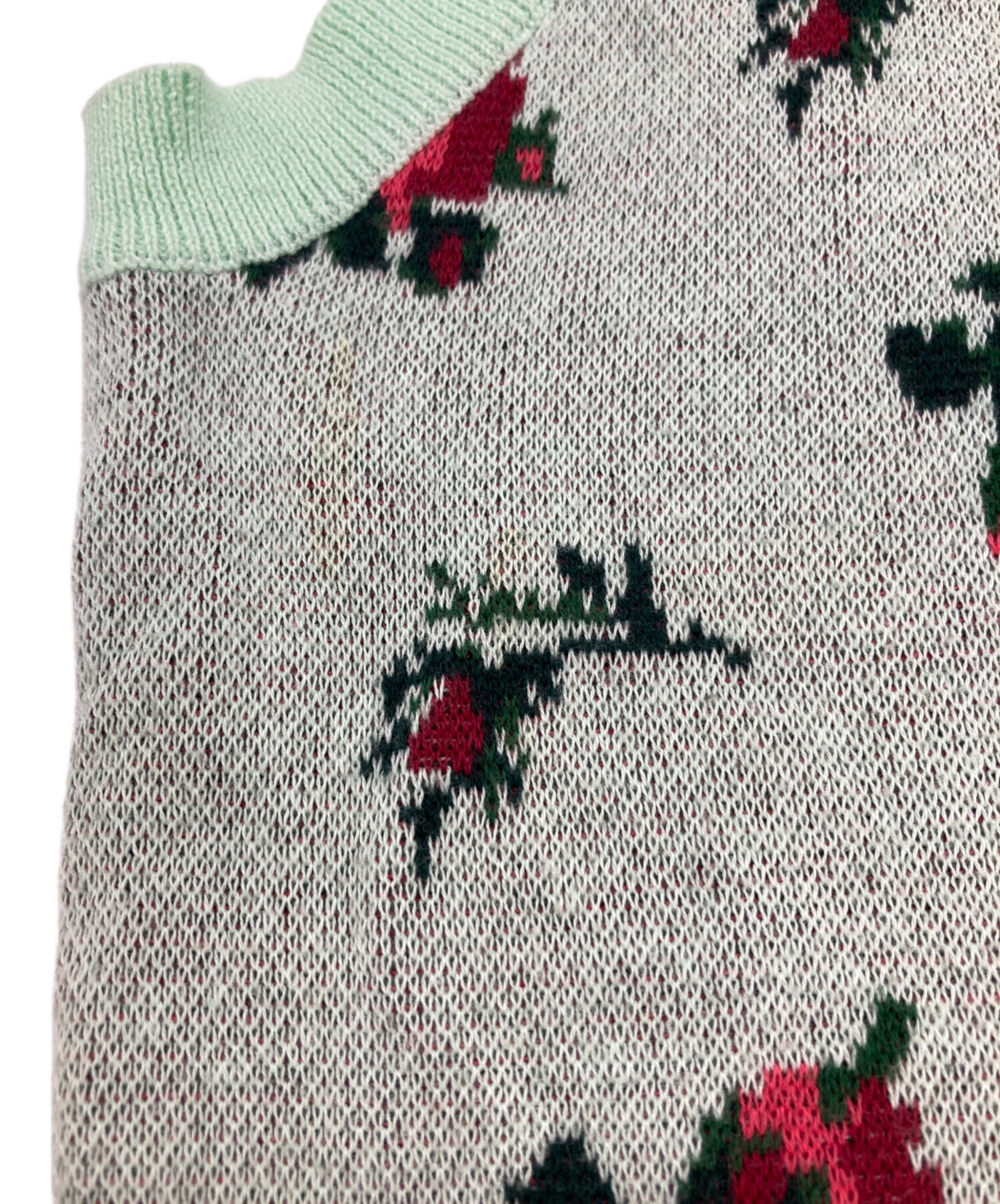 中古・古着通販】TTT MSW (ティー) フラワーニットベスト グリーン