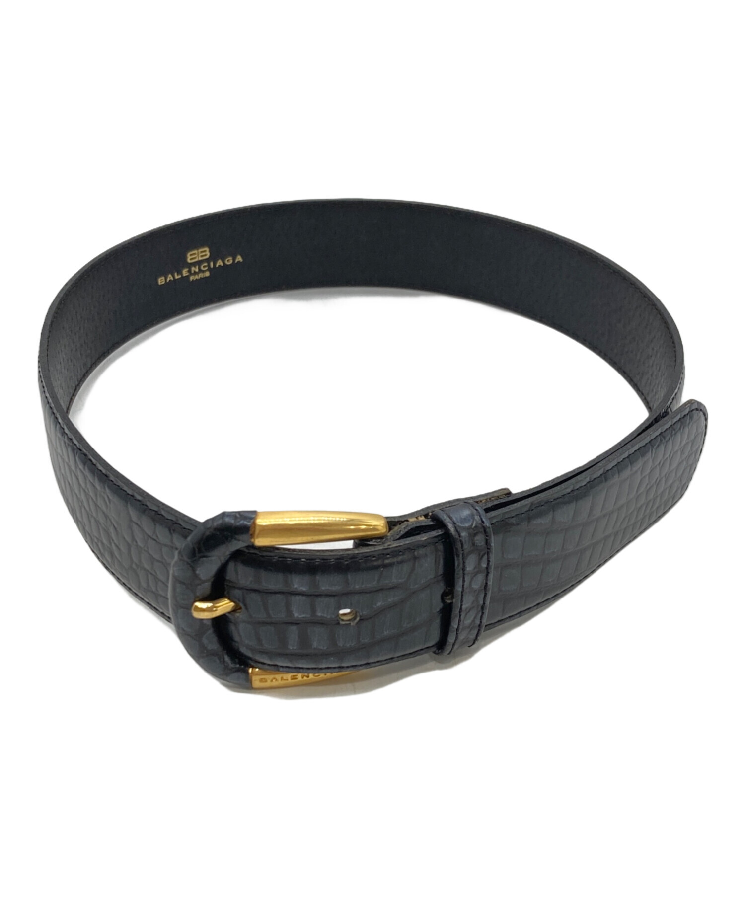 中古・古着通販】BALENCIAGA (バレンシアガ) 【OLD】型押しロゴベルト
