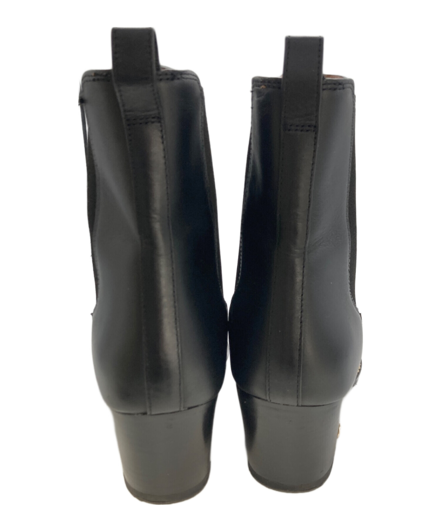 中古・古着通販】COACH (コーチ) ピアス サイドゴア ブーティ ブラック