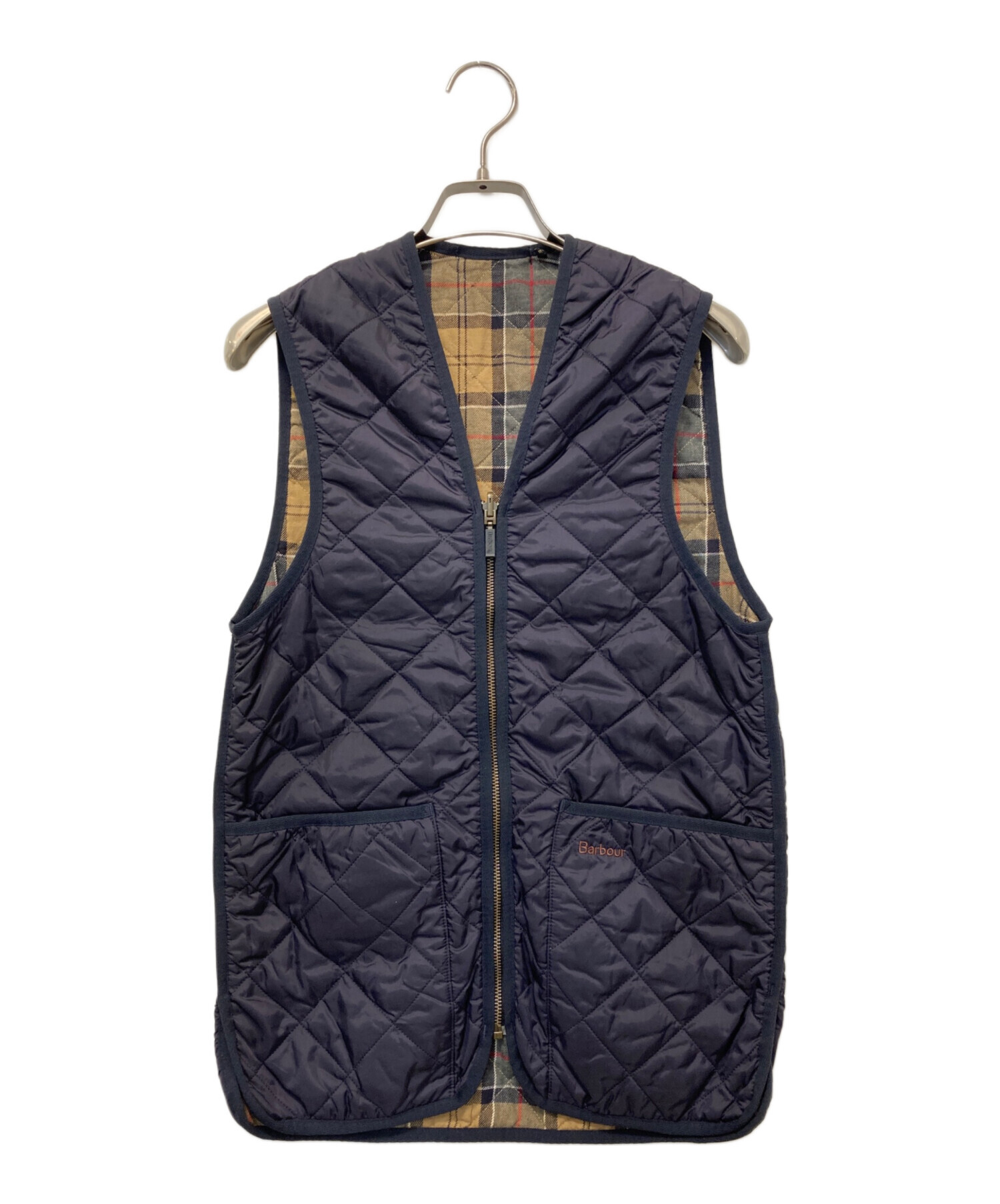 中古・古着通販】Barbour (バブアー) キルティングベスト ネイビー