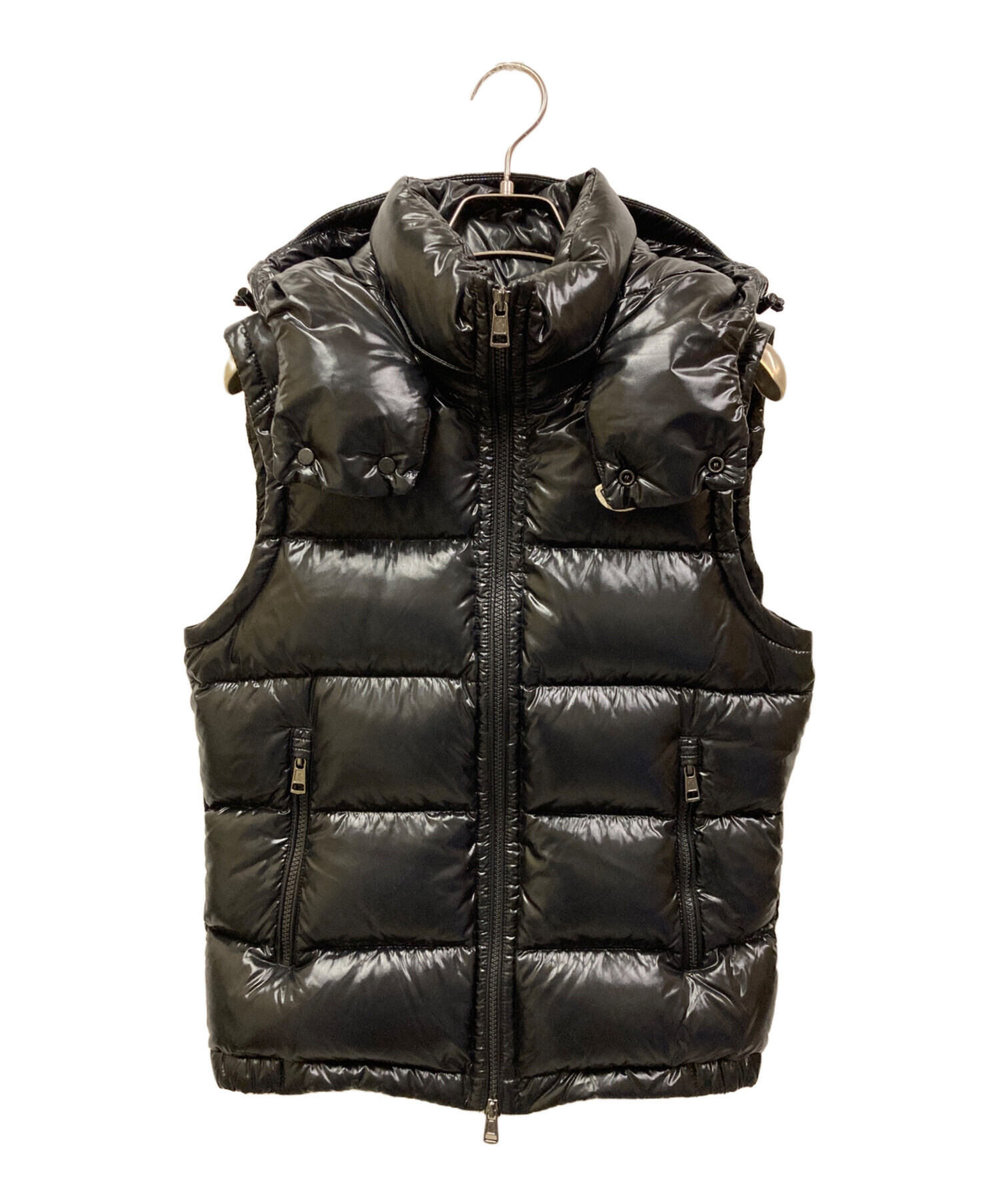 中古・古着通販】MONCLER (モンクレール) LACET ダウンベスト ブラック