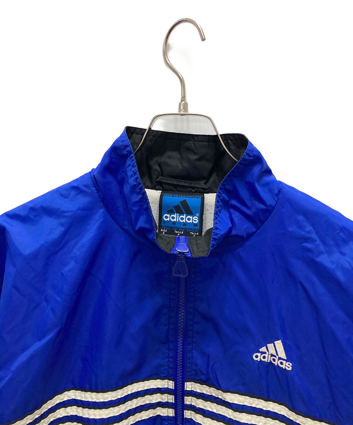 中古・古着通販】adidas (アディダス) ジップアップジャケット ブルー