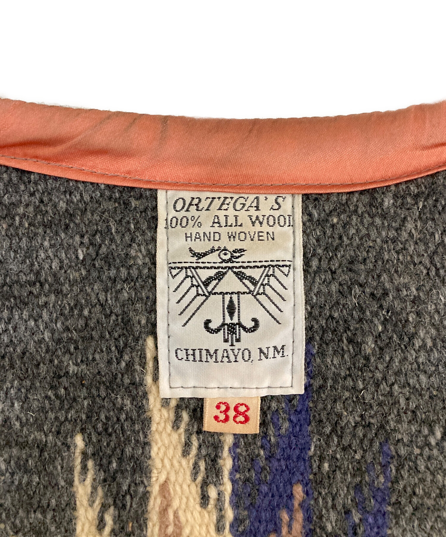 中古・古着通販】ORTEGA's (オルテガ) チマヨベスト グレー サイズ:38