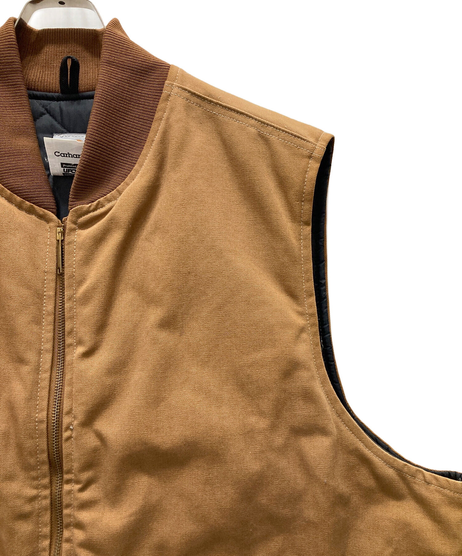中古・古着通販】CarHartt (カーハート) USA製ダックベスト ブラウン