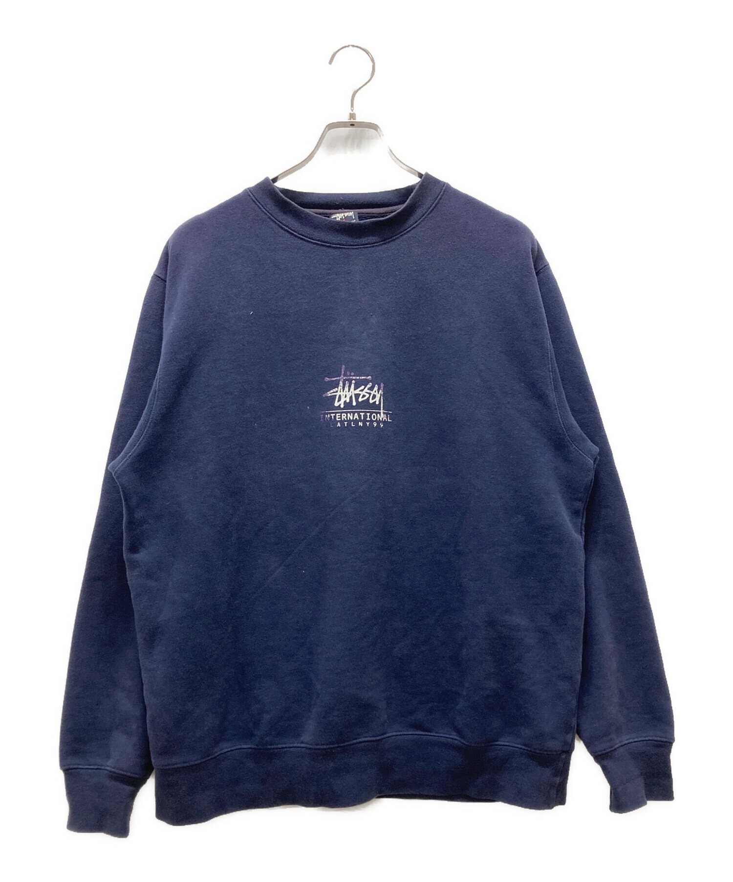 中古・古着通販】stussy (ステューシー) 90's ロゴスウェット ネイビー