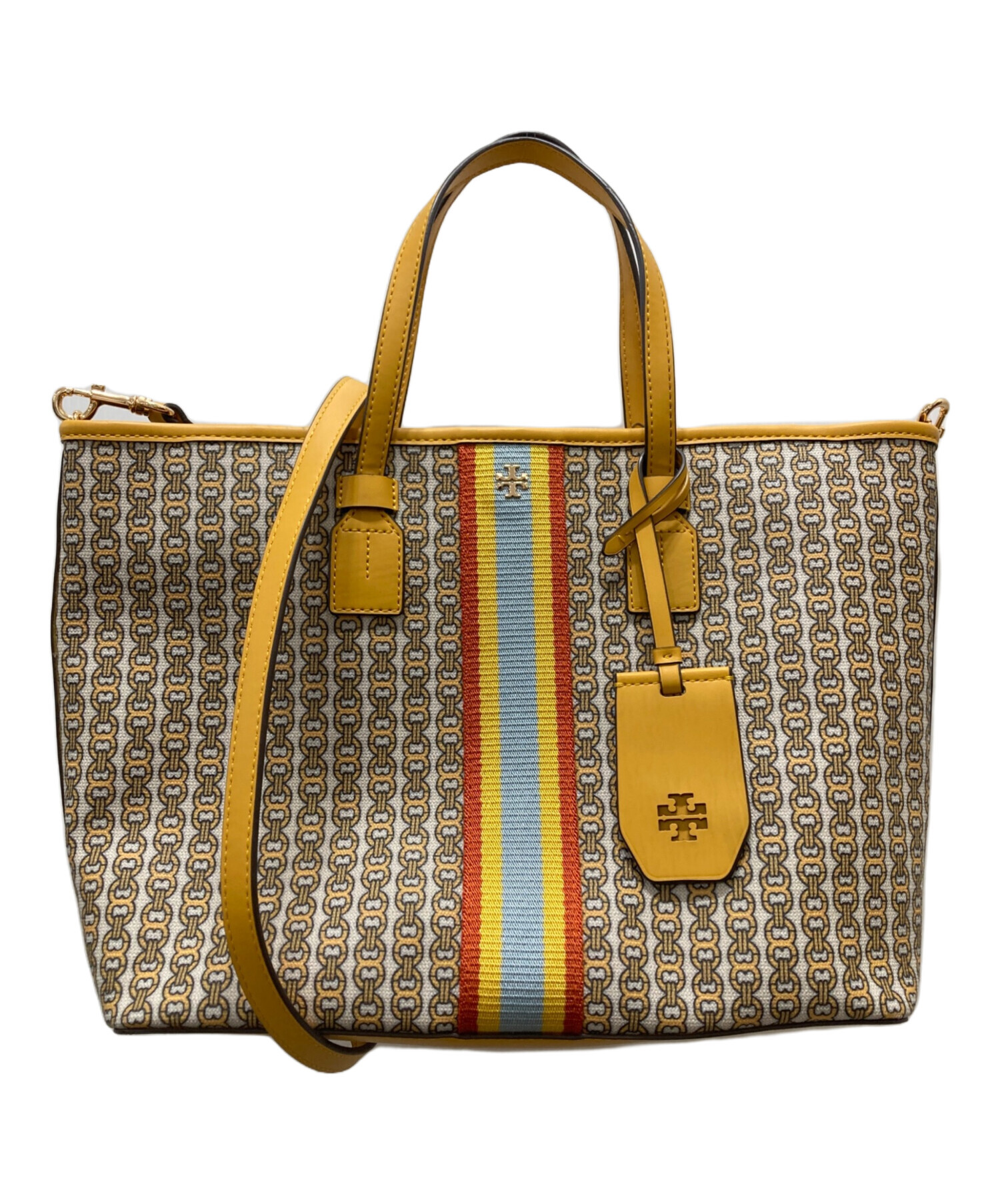 中古・古着通販】TORY BURCH (トリーバーチ) トートバッグ イエロー