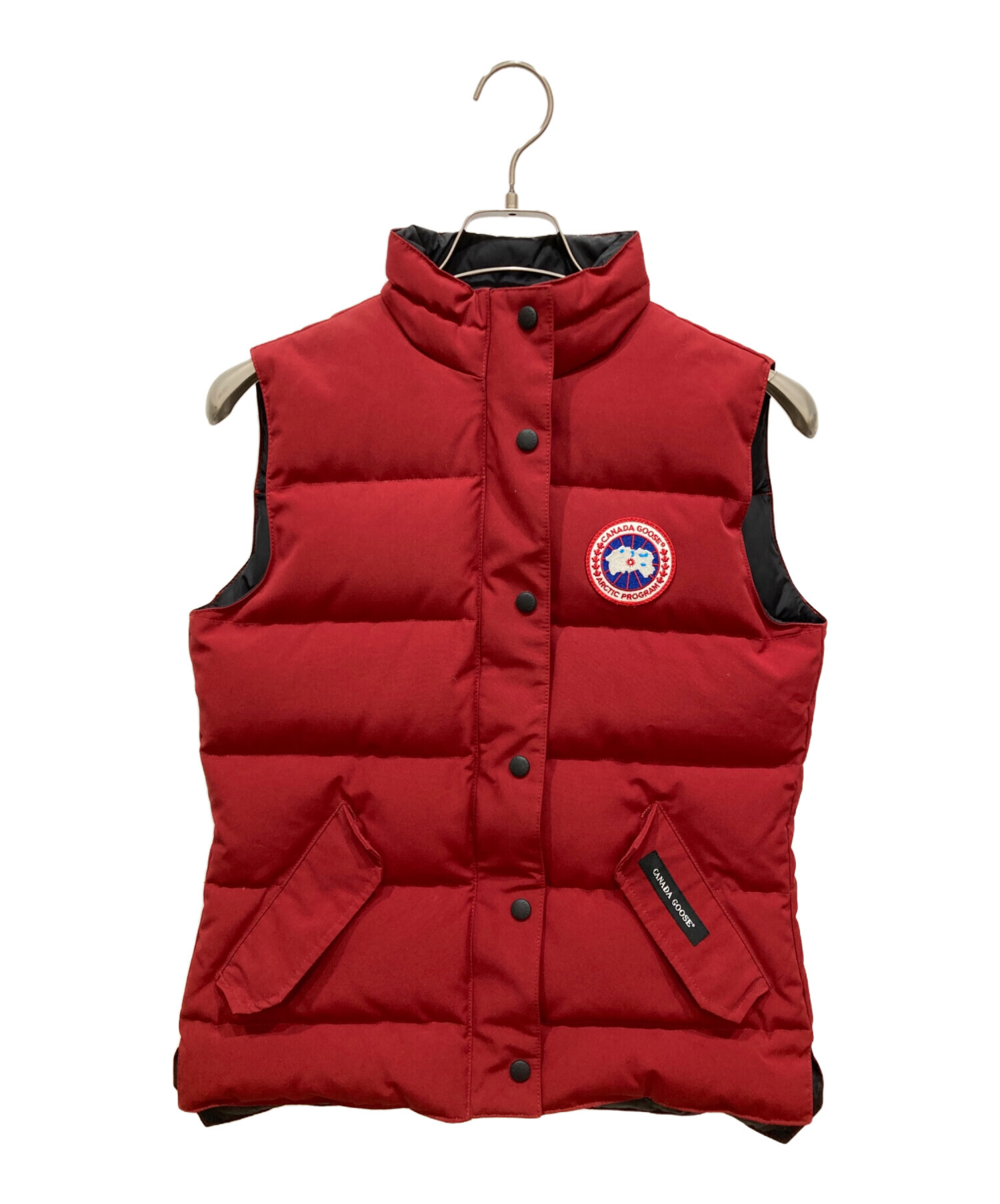 中古・古着通販】CANADA GOOSE (カナダグース) ダウンベスト レッド