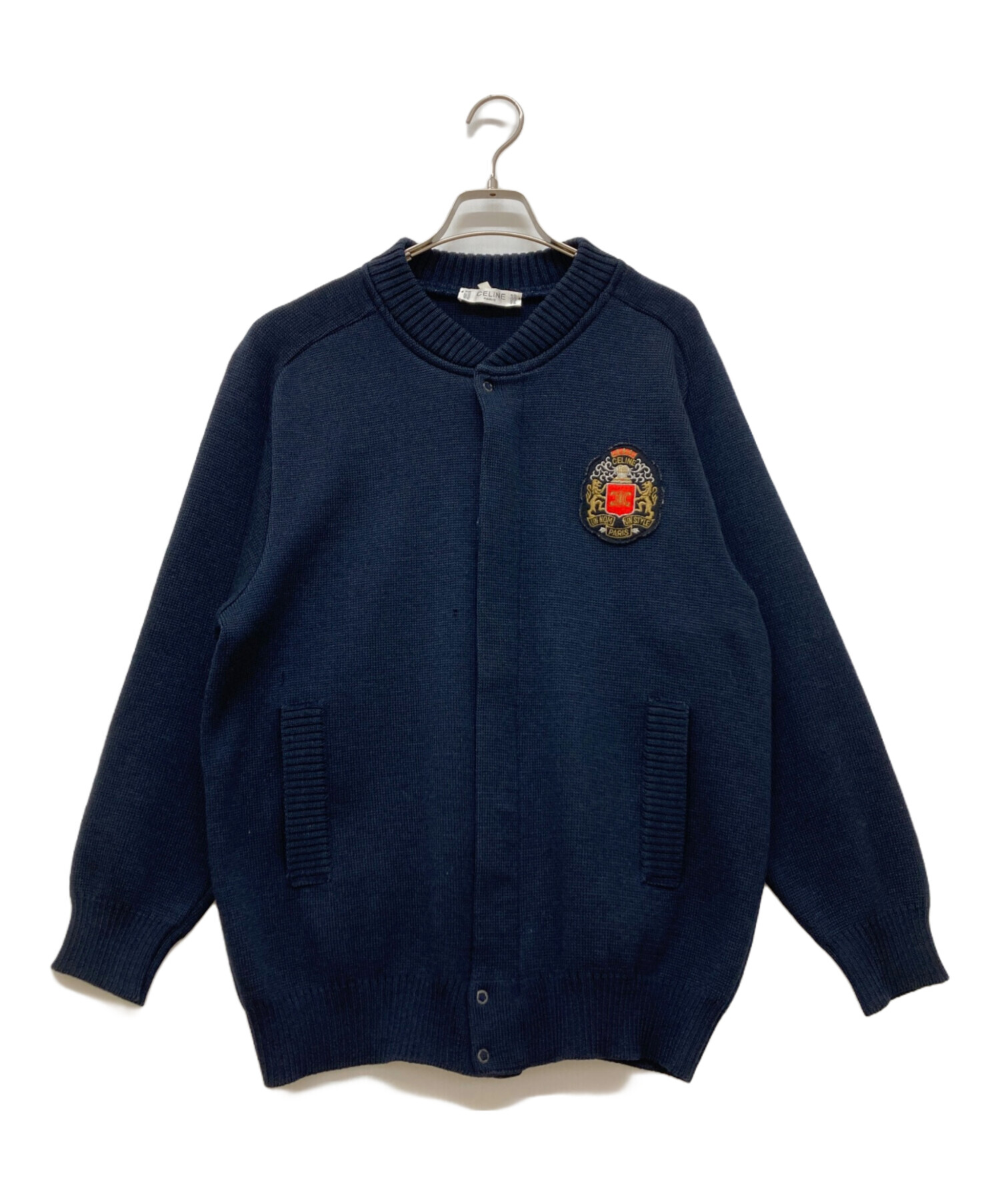 中古・古着通販】CELINE (セリーヌ) スタジャン ネイビー サイズ:M