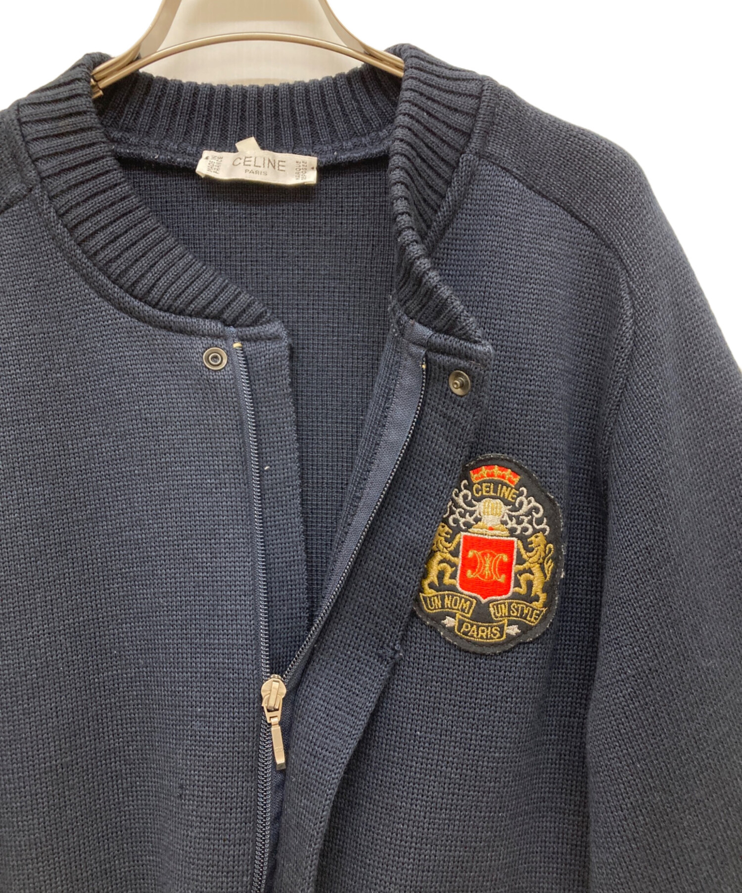 中古・古着通販】CELINE (セリーヌ) スタジャン ネイビー サイズ:M