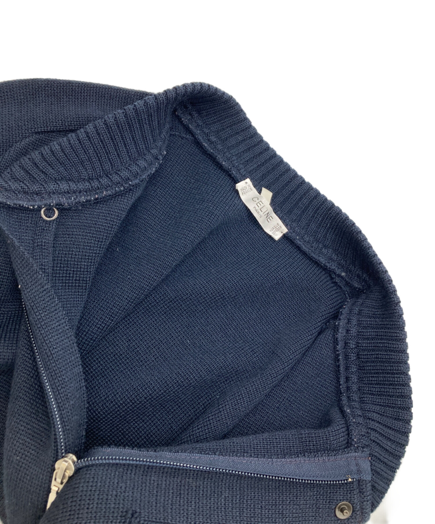 中古・古着通販】CELINE (セリーヌ) スタジャン ネイビー サイズ:M