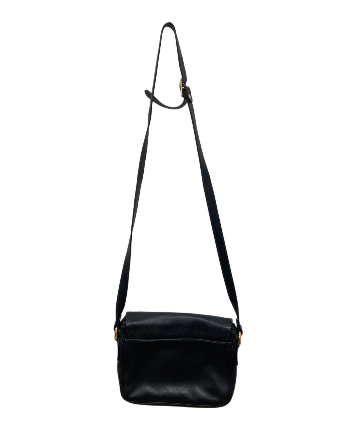 中古・古着通販】courreges (クレージュ) ロゴ型押しショルダーバッグ