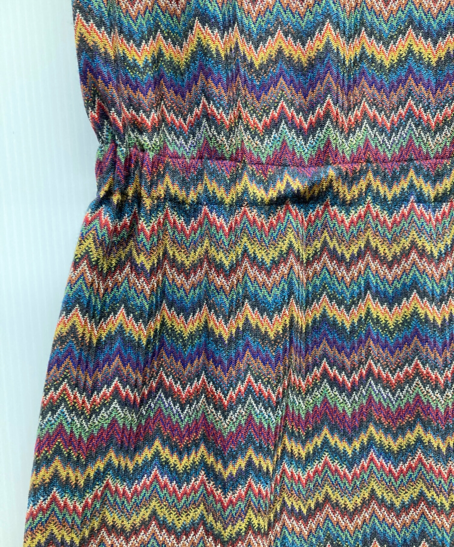 MISSONI ミッソーニ イタリア製 ウールポンチョ ケープ ジグザグ柄
