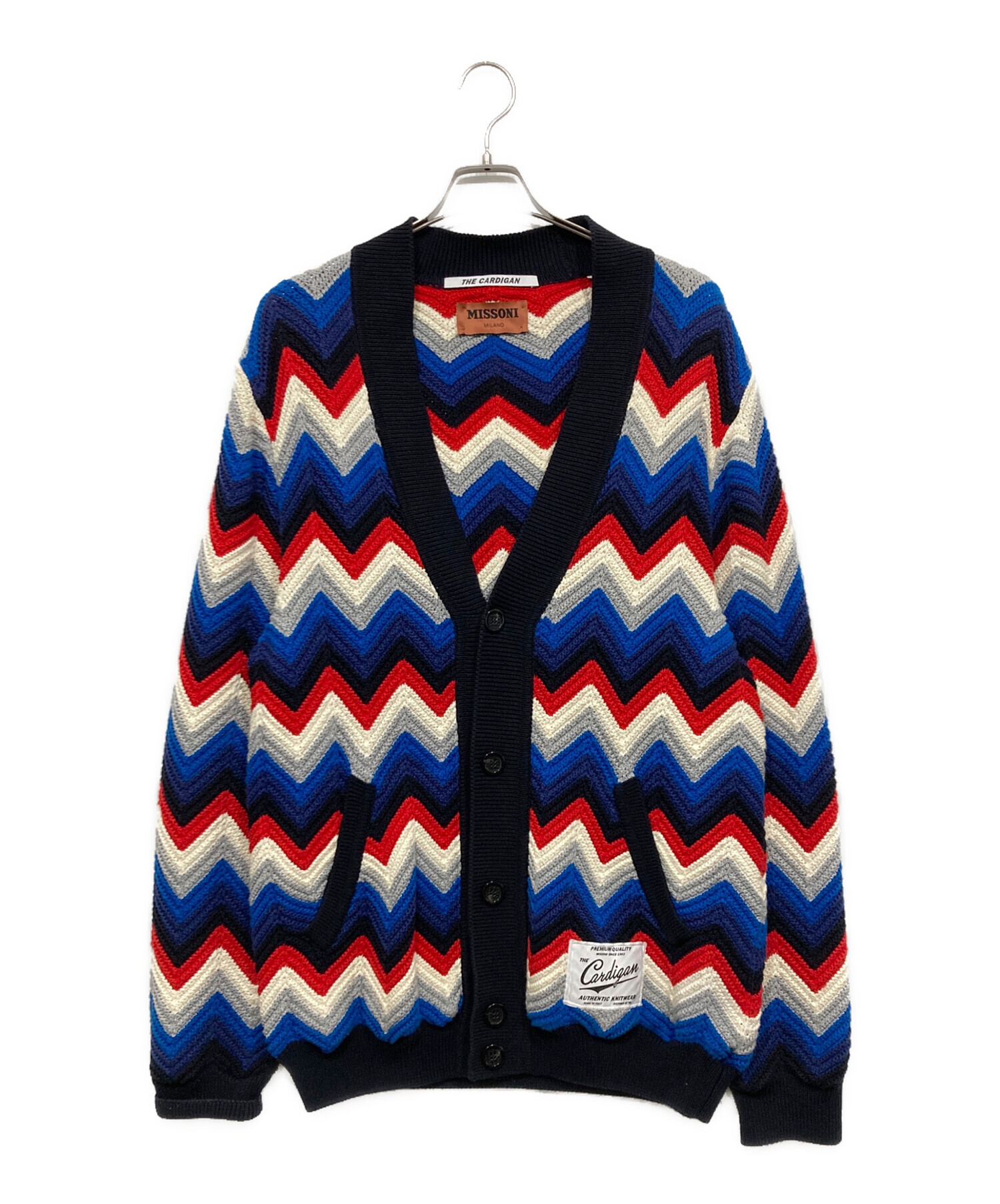 中古・古着通販】missoni (ミッソーニ) ニットカーディガン ブラック