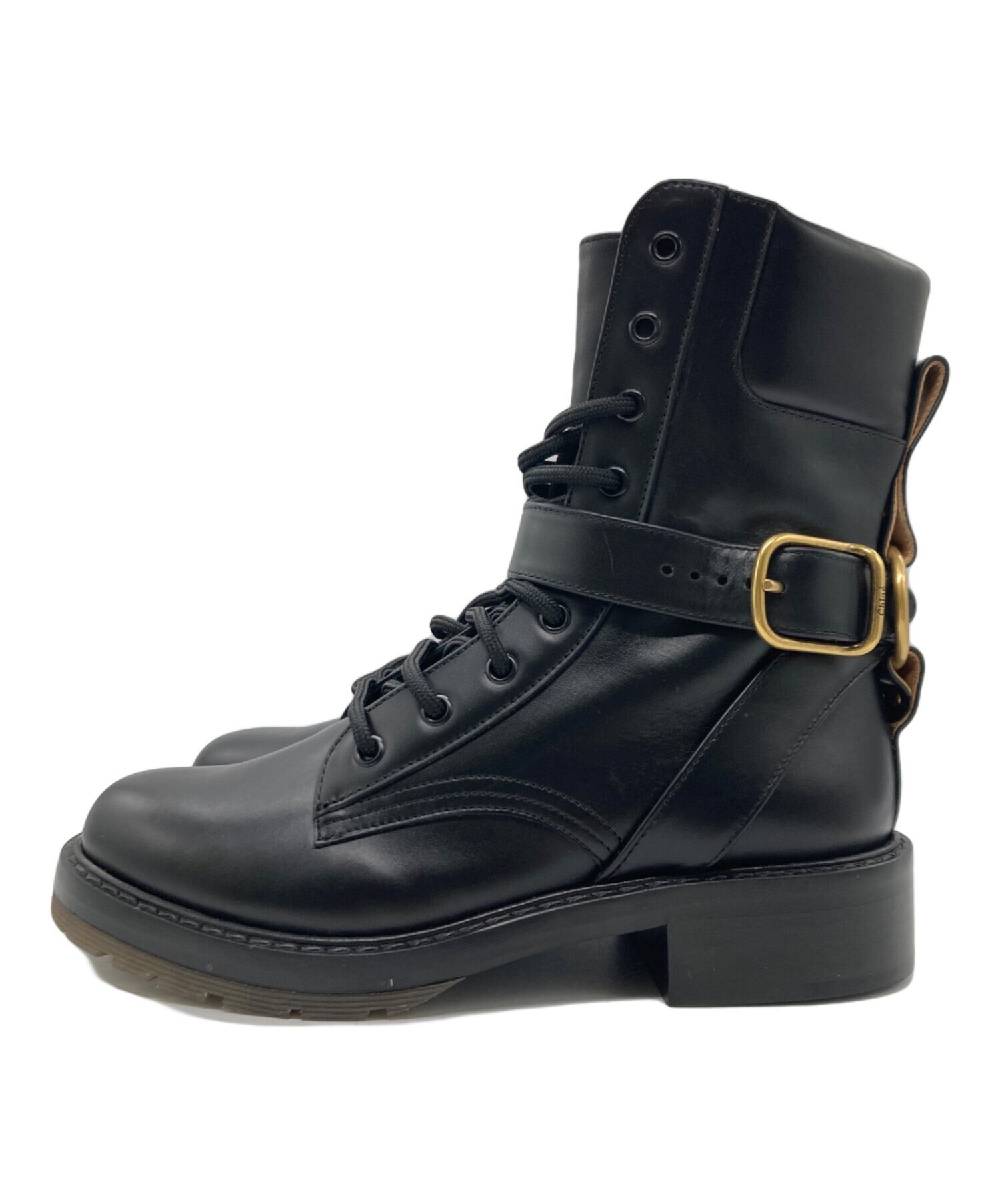 中古・古着通販】Chloe (クロエ) レザーショートブーツ / ディアヌ