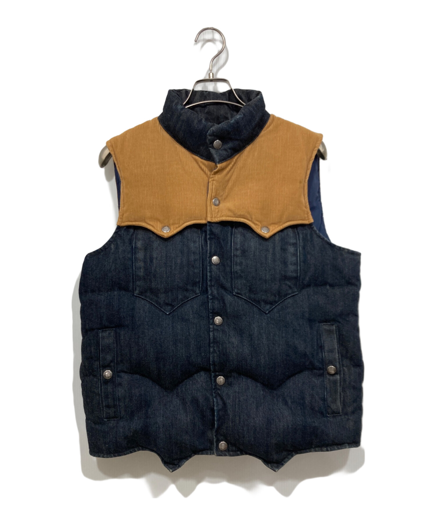 中古・古着通販】SUGAR CANE (シュガーケーン) デニムダウンベスト