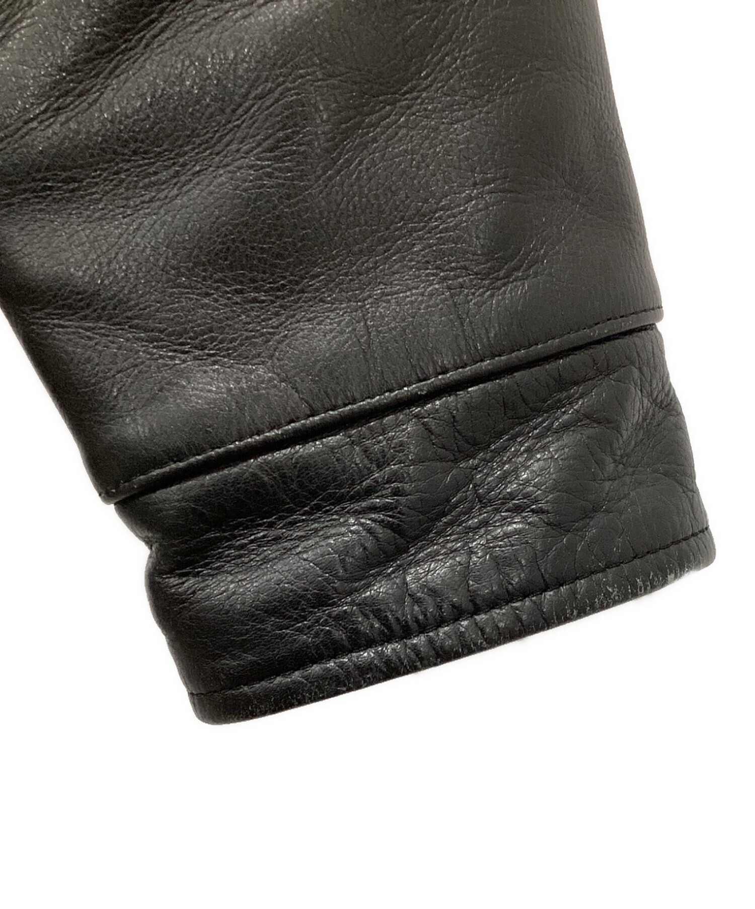 中古・古着通販】GDC (ジーディーシー) 袖切替スタジャン ブラック