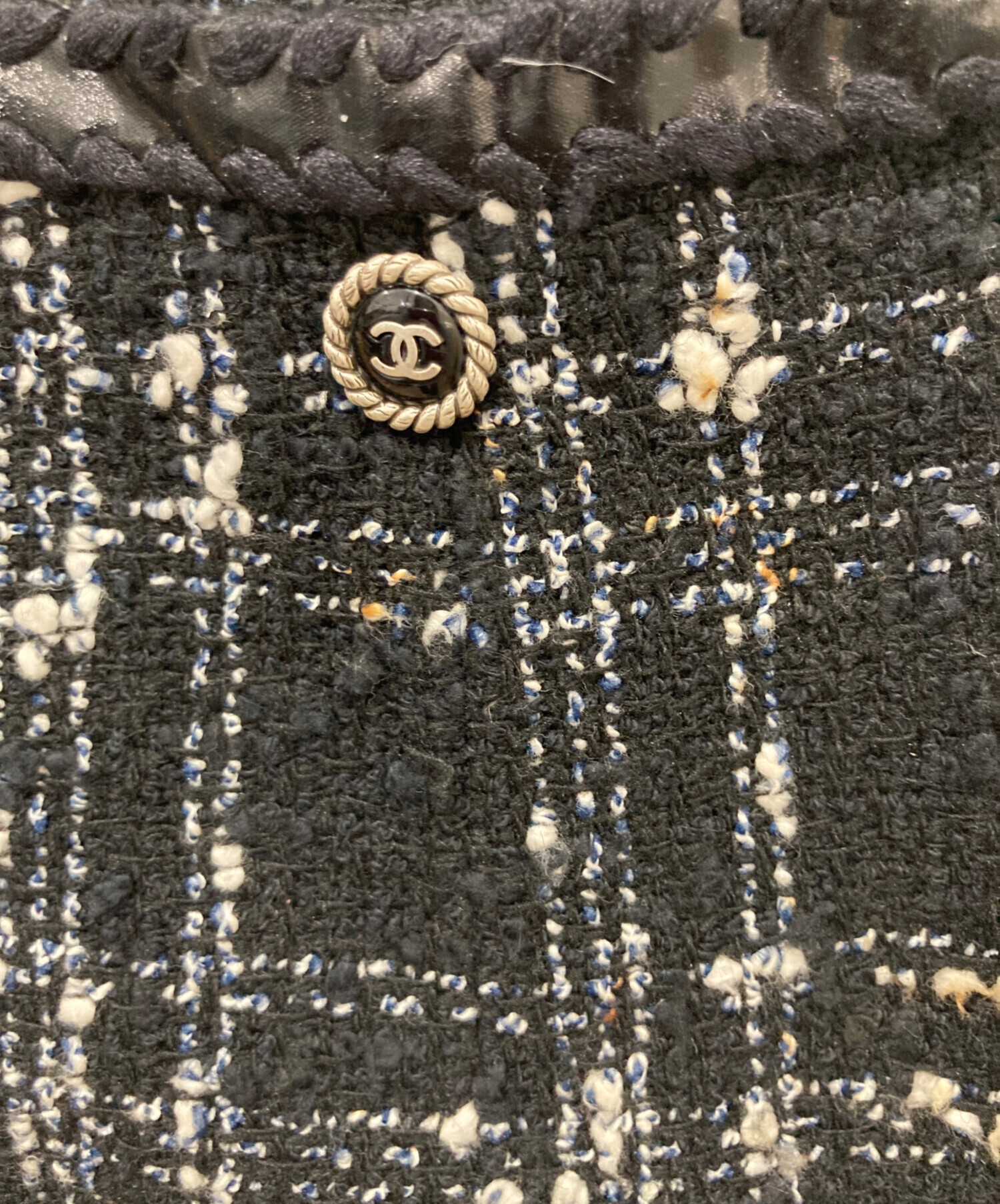 中古・古着通販】CHANEL (シャネル) ココマークツイードワンピース