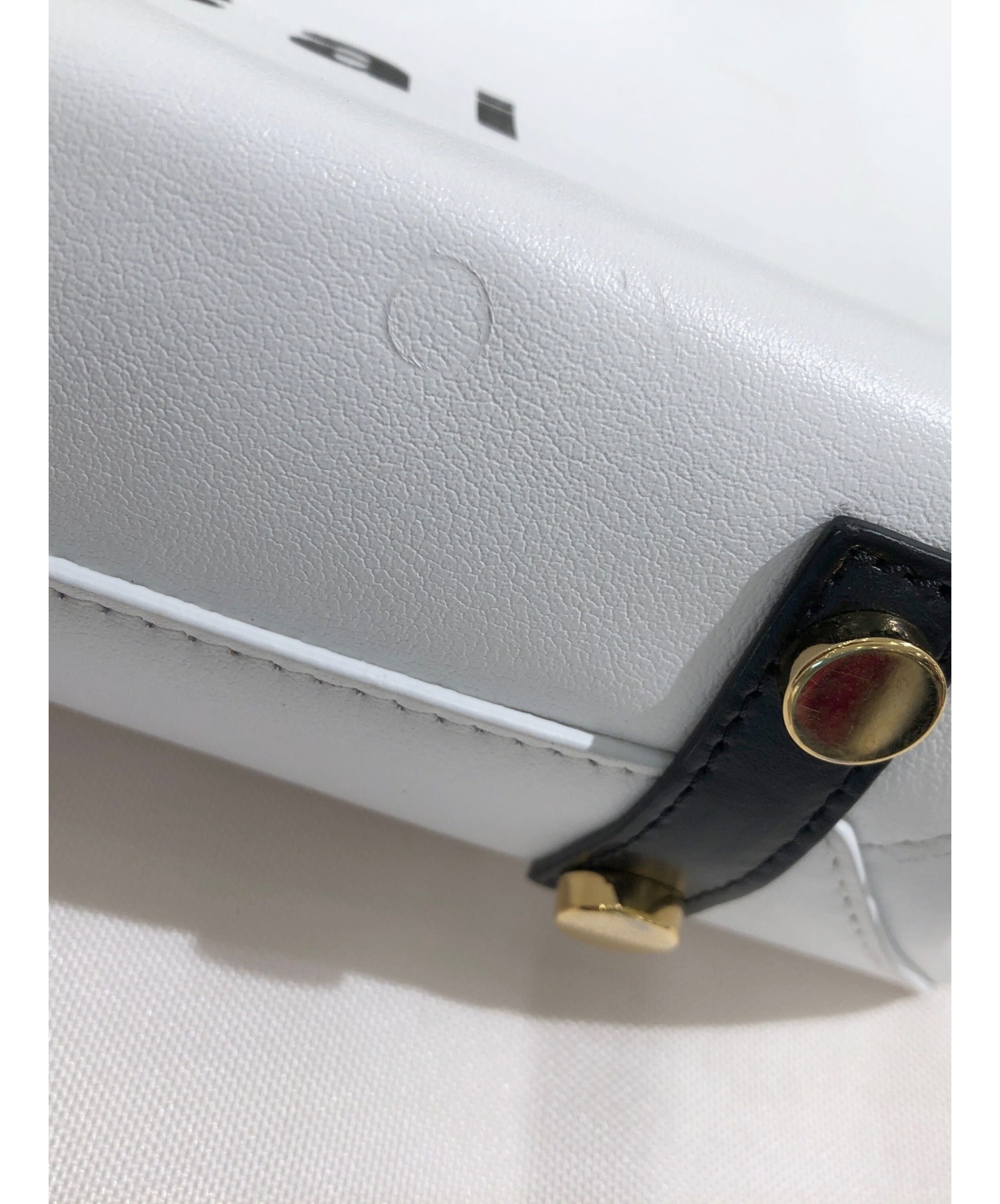 中古・古着通販】sacai (サカイ) ロゴハンドバッグ ホワイト サイズ