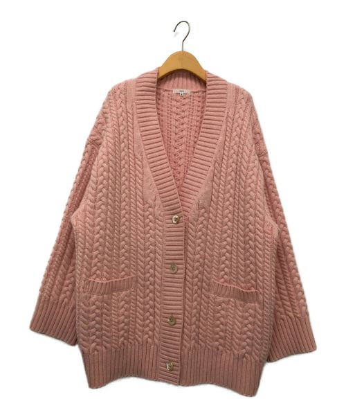 □YORI ヨリ ケーブル編みニットカーディガン オーバーサイズ 38 美品