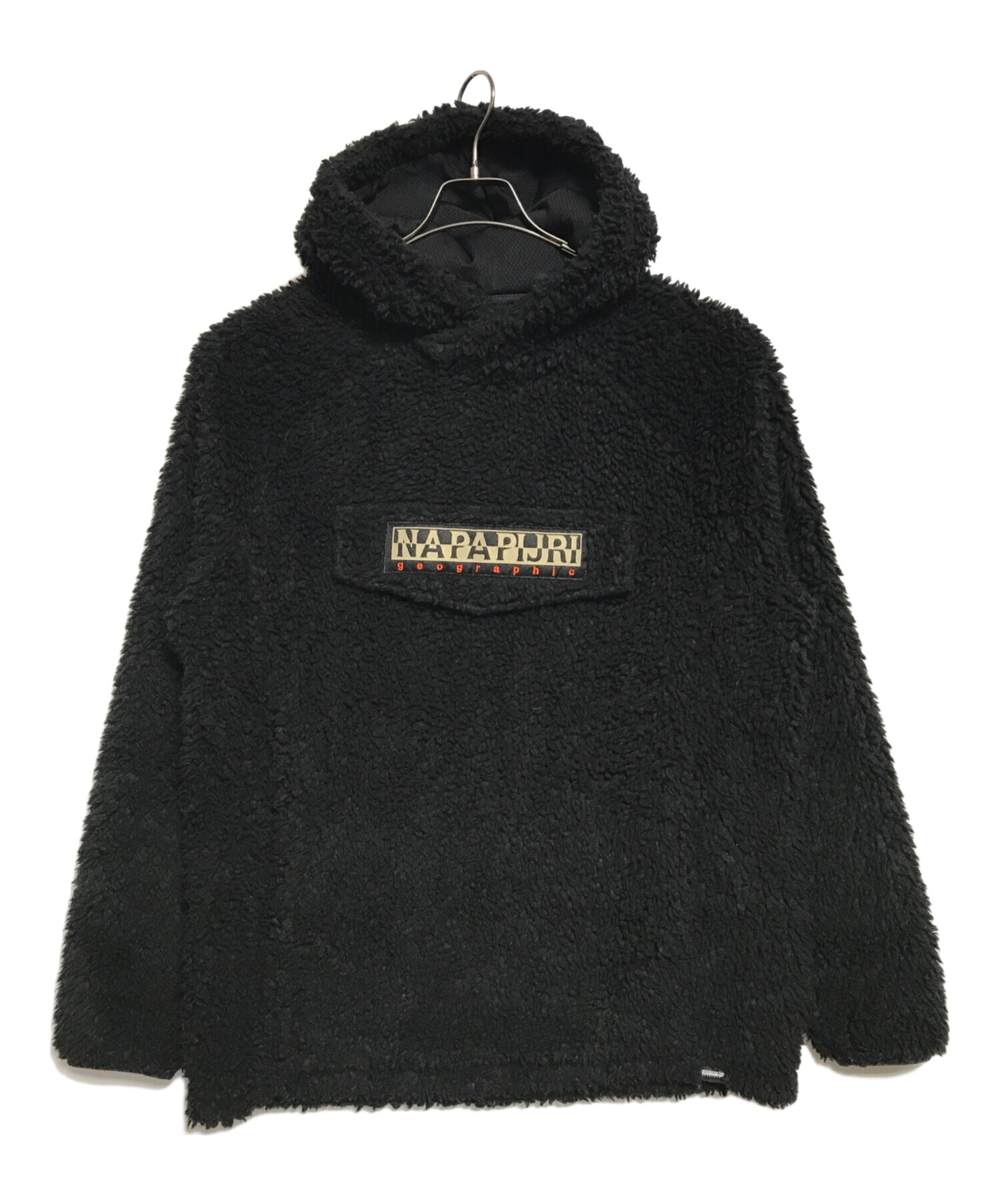中古・古着通販】NAPAPIJRI (ナパピリ) ボアフリースパーカー ブラック