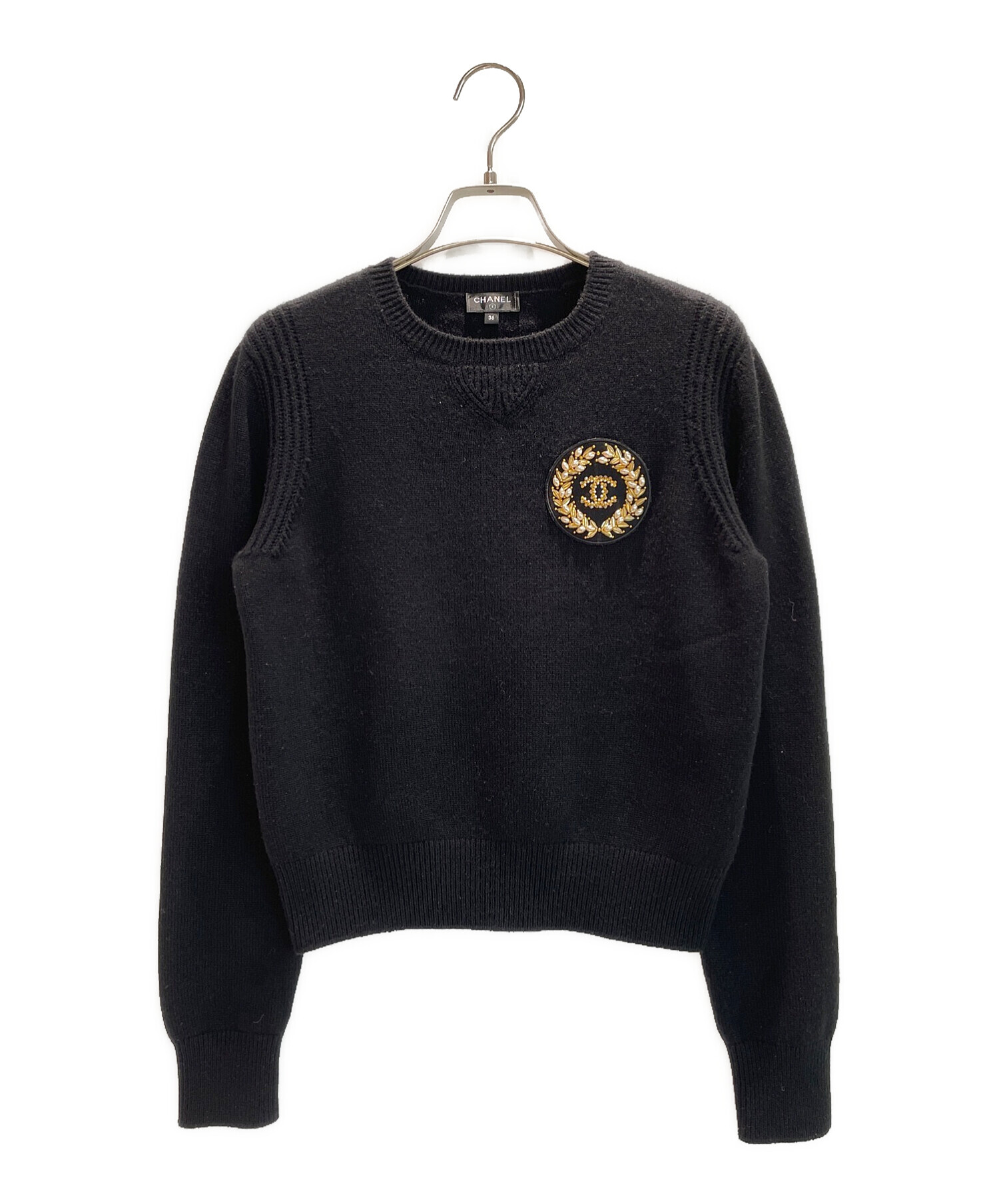 中古・古着通販】CHANEL (シャネル) ココマークワッペンクルーネック