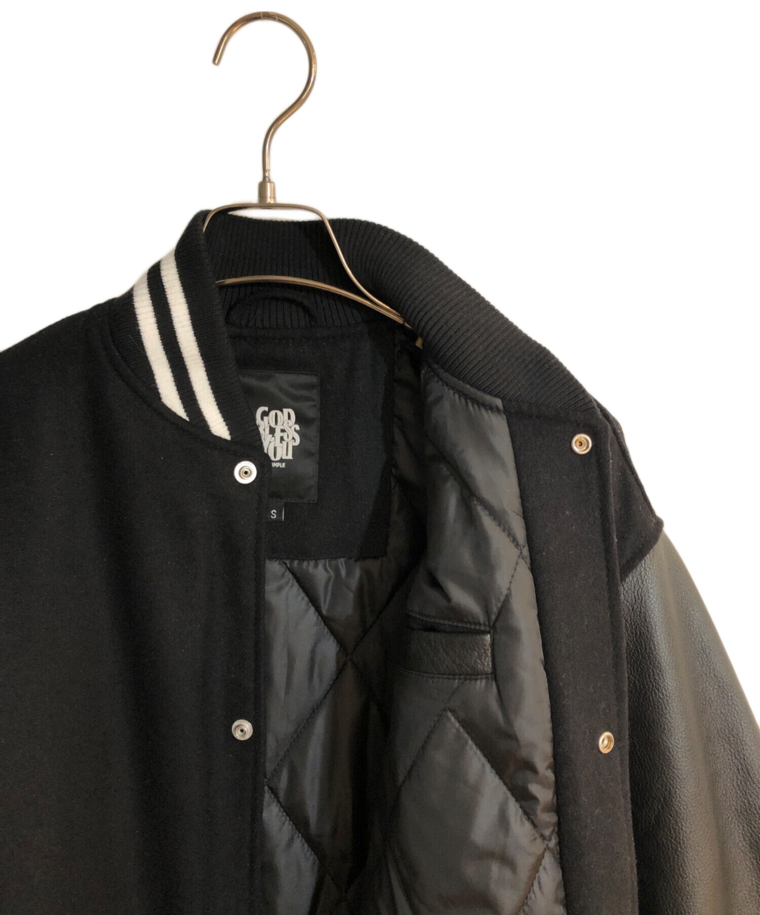 中古・古着通販】EXAMPLE (エグザンプル) スタジャン ブラック サイズ