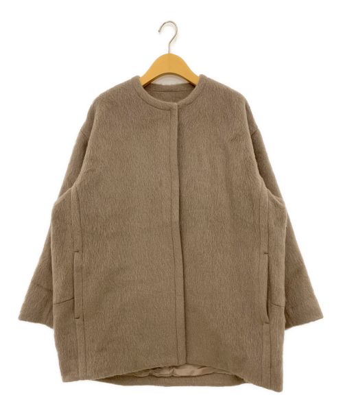 中古・古着通販】IENA (イエナ) モヘアシャギーハーフコート キャメル