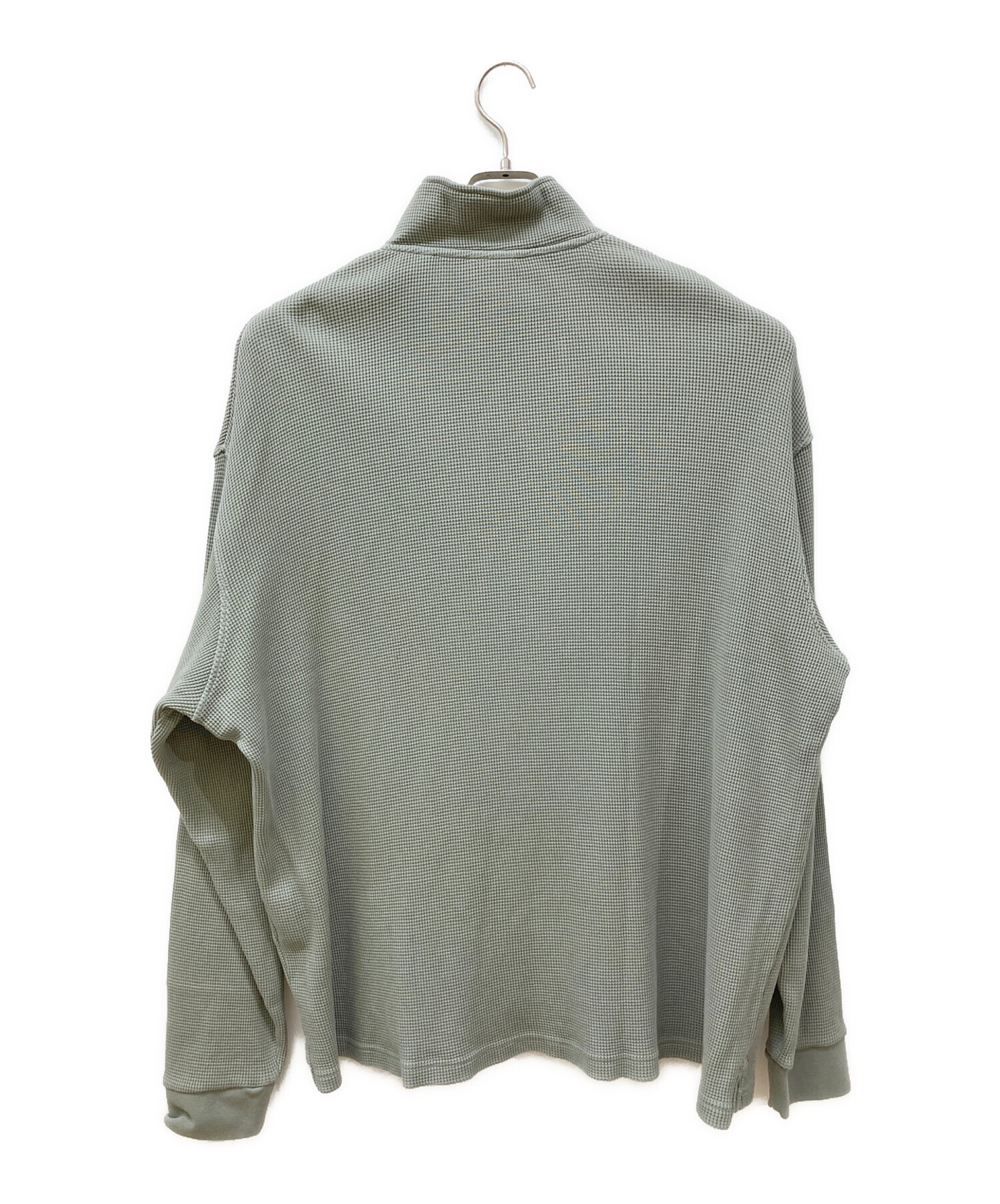 中古・古着通販】KITH (キス) ハーフジップワッフルスウェット 黄緑