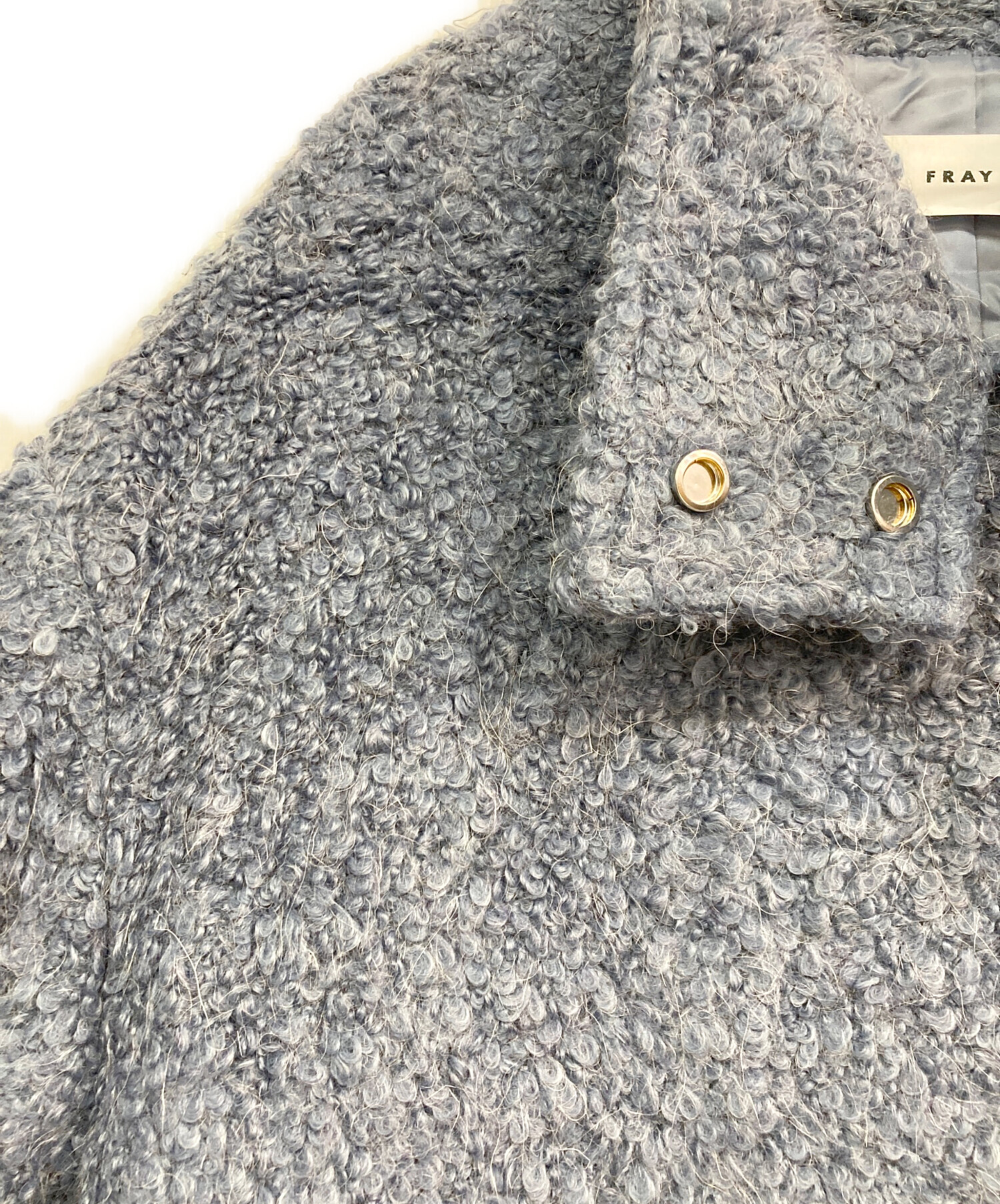 中古・古着通販】FRAY ID (フレイ アイディー) ウールモヘアブークレ