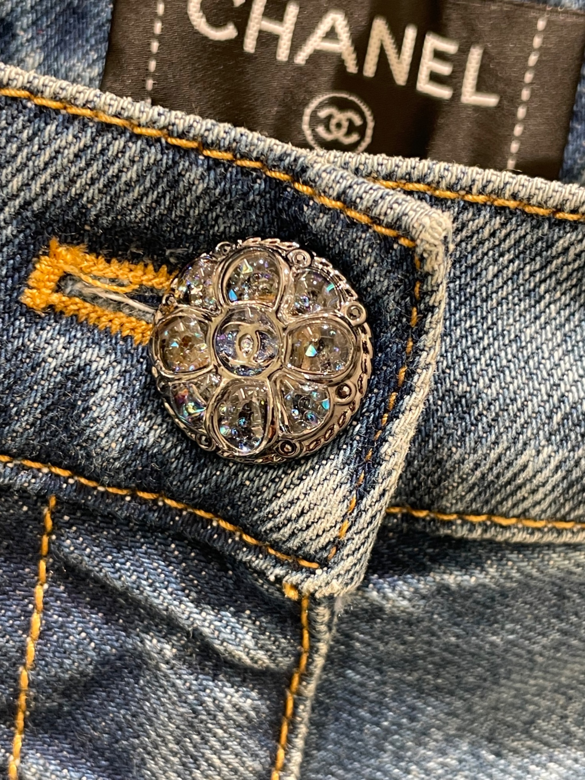 中古・古着通販】CHANEL (シャネル) ココマークデニムパンツ