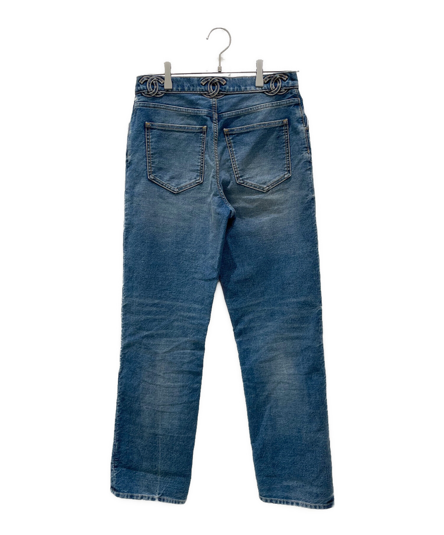 中古・古着通販】CHANEL (シャネル) ココマークデニムパンツ